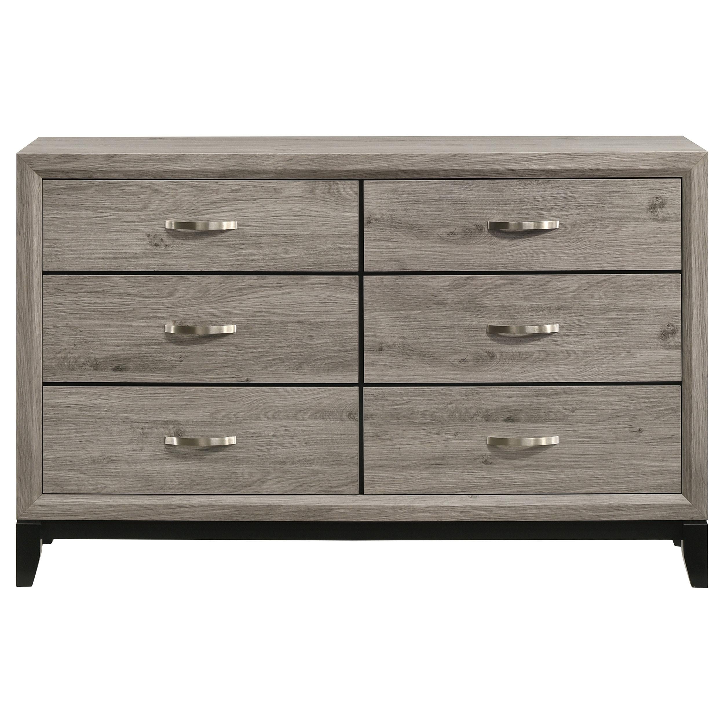  Coaster Furniture Valen 215913 6-drawer Bedroom Dresser Cabinet - Light Taupe IMAGE 7