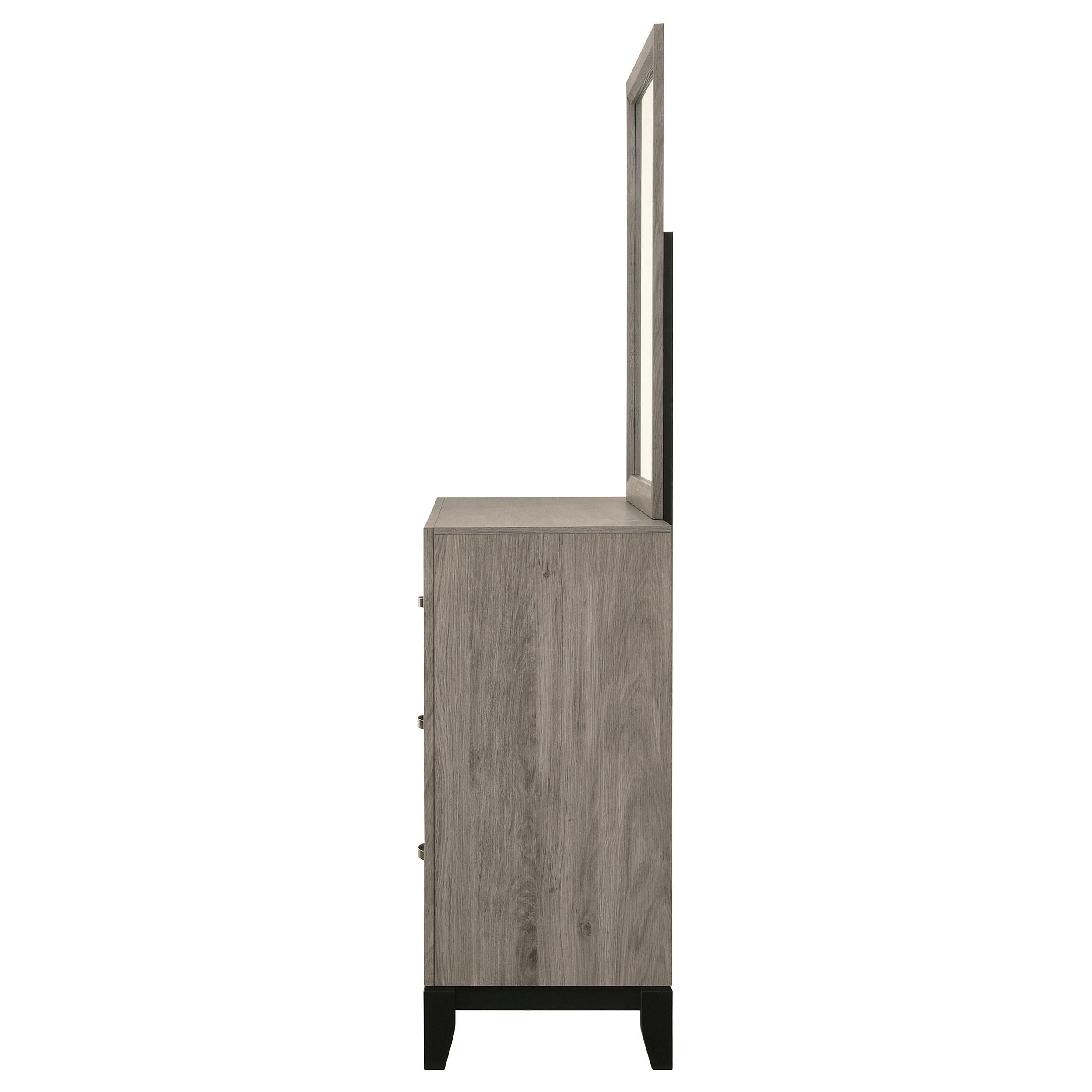  Coaster Furniture Valen 215913M 6-drawer Bedroom Dresser and Mirror - Light Taupe IMAGE 2