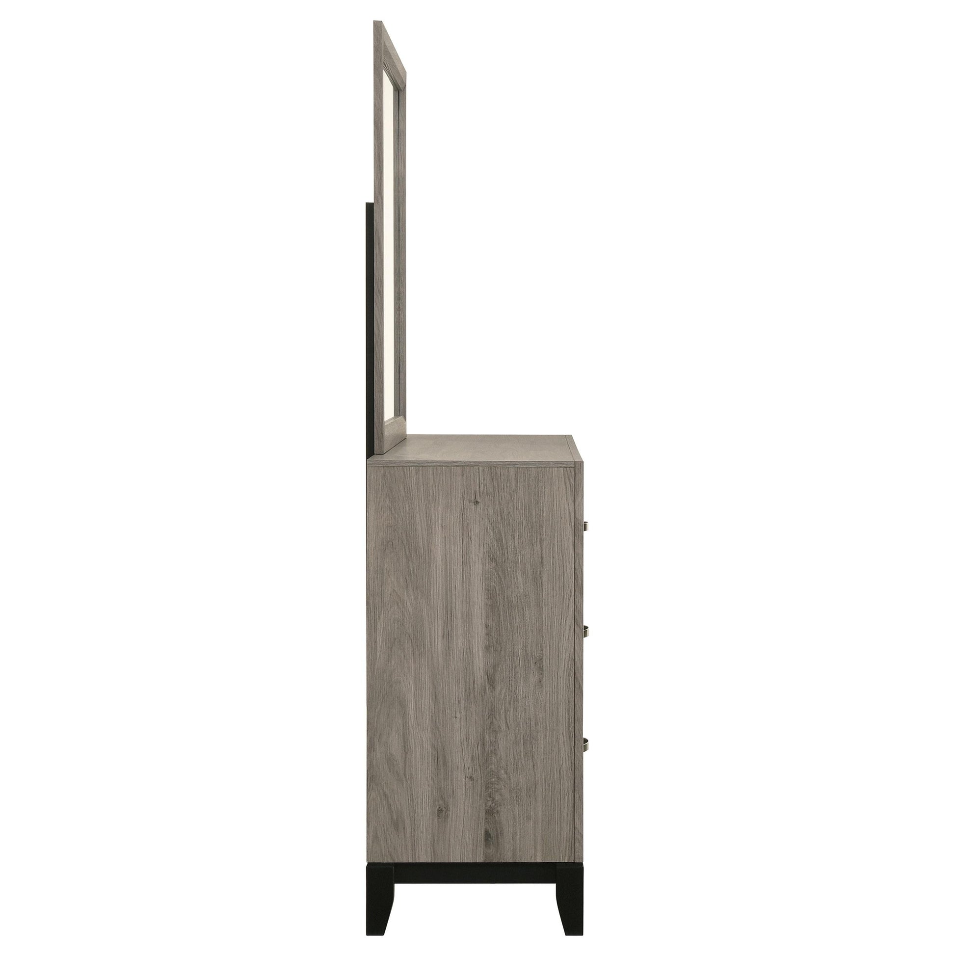  Coaster Furniture Valen 215913M 6-drawer Bedroom Dresser and Mirror - Light Taupe IMAGE 3
