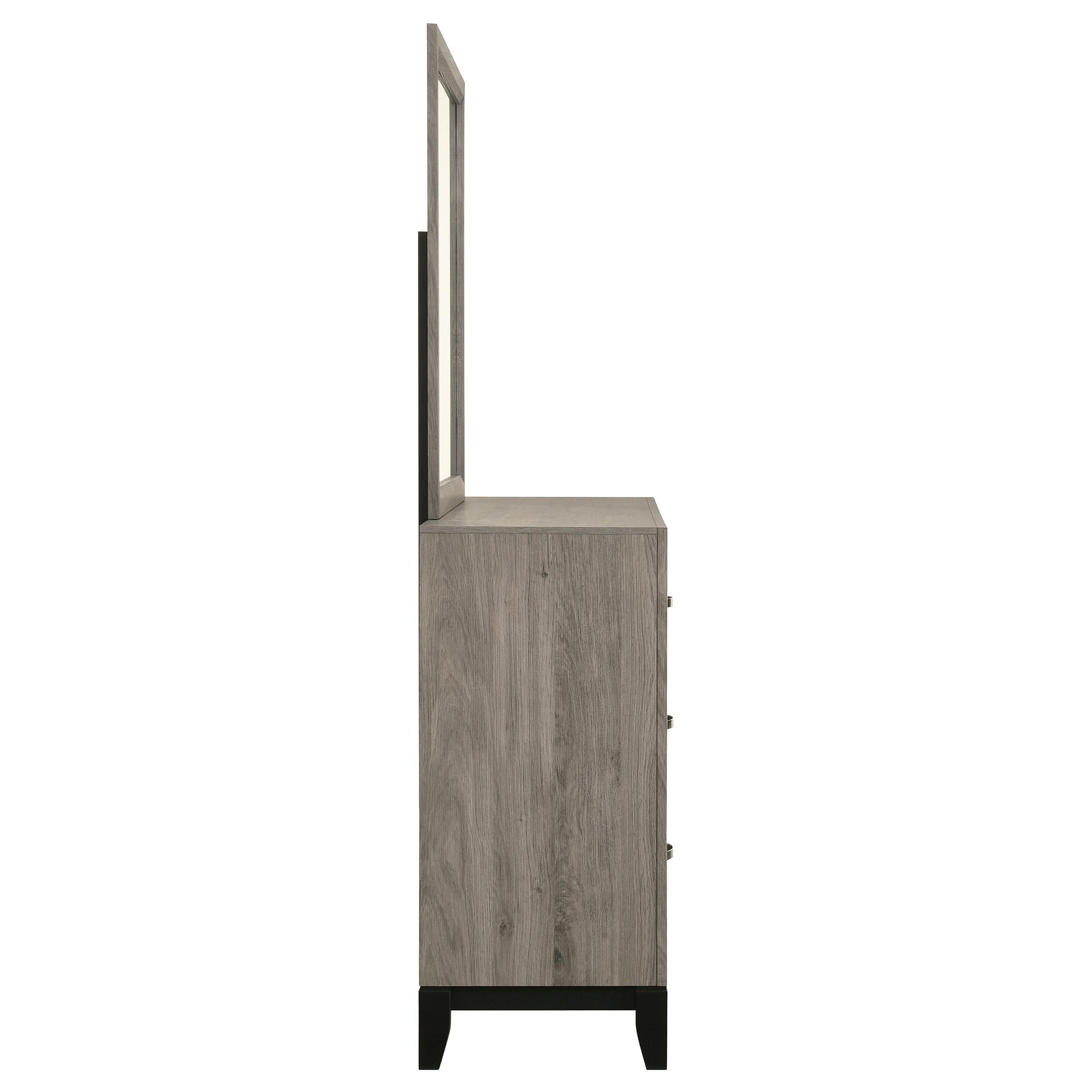  Coaster Furniture Valen 215913M 6-drawer Bedroom Dresser and Mirror - Light Taupe IMAGE 3