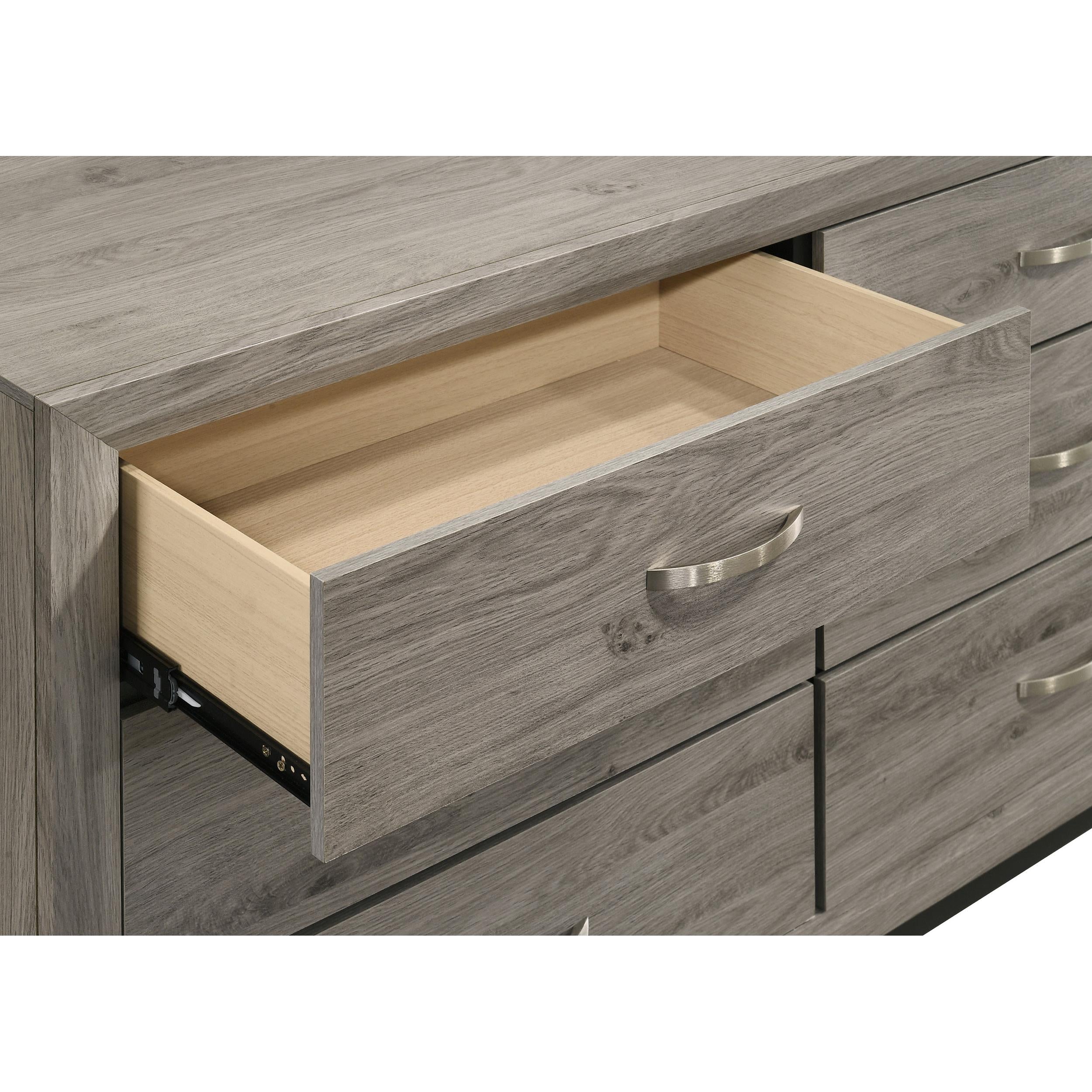  Coaster Furniture Valen 215913M 6-drawer Bedroom Dresser and Mirror - Light Taupe IMAGE 5