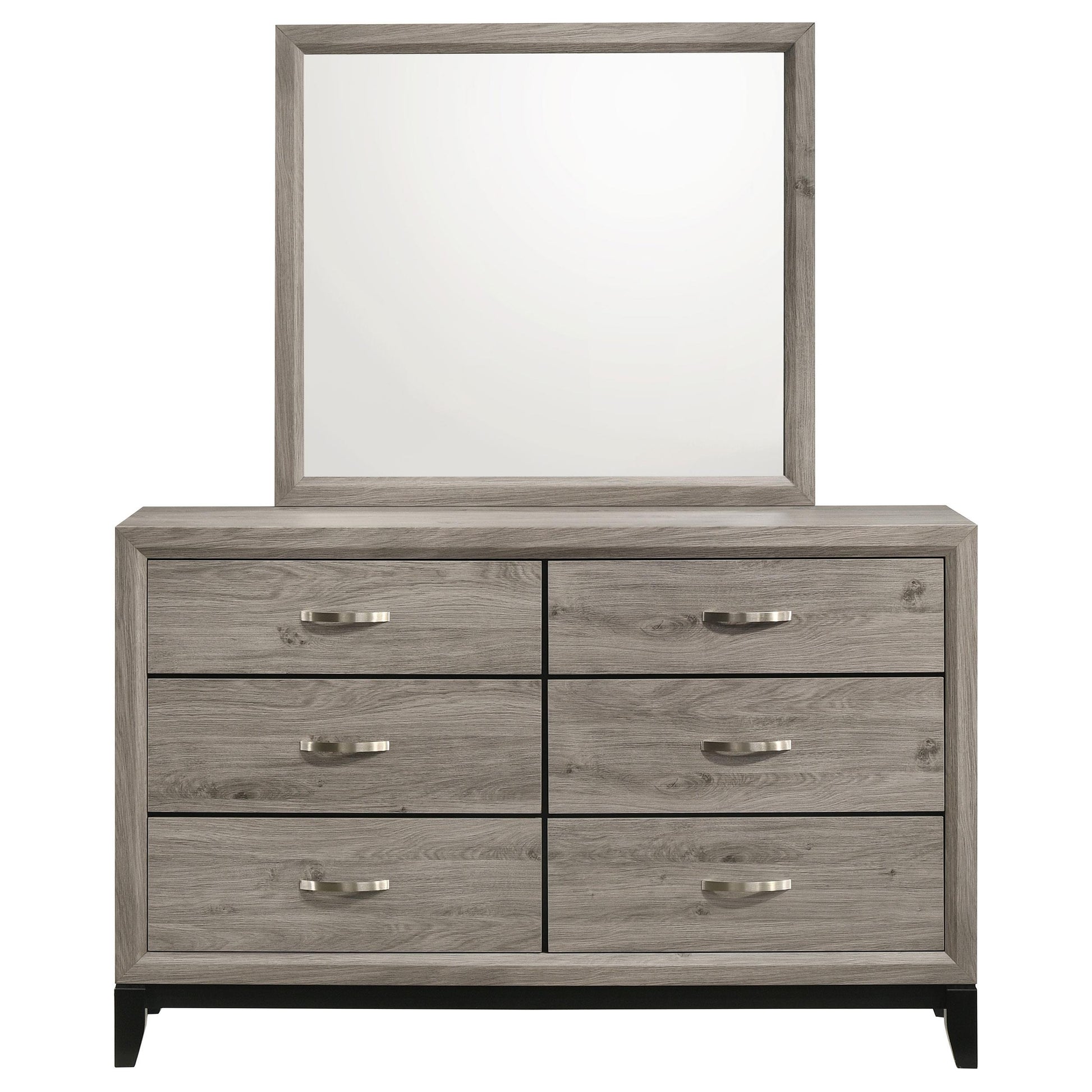 Coaster Furniture Valen 215913M 6-drawer Bedroom Dresser and Mirror - Light Taupe IMAGE 9