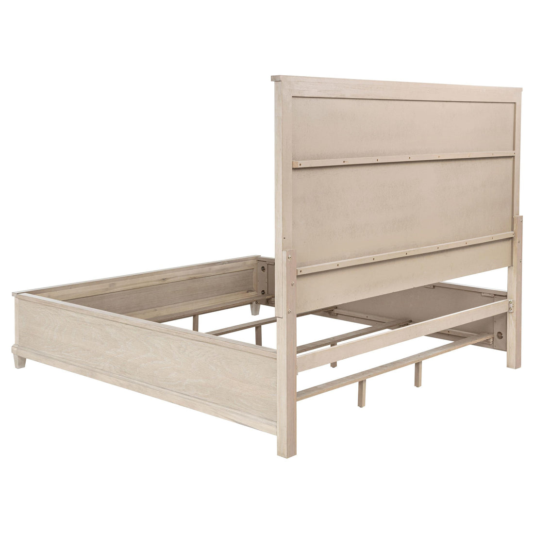  Coaster Furniture Pembroke 215921KE 66-inch Eastern King Panel Bed - Washed Oak IMAGE 1