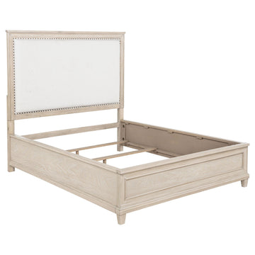  Coaster Furniture Pembroke 215921Q 66-inch Queen Panel Bed - Washed Oak IMAGE 1