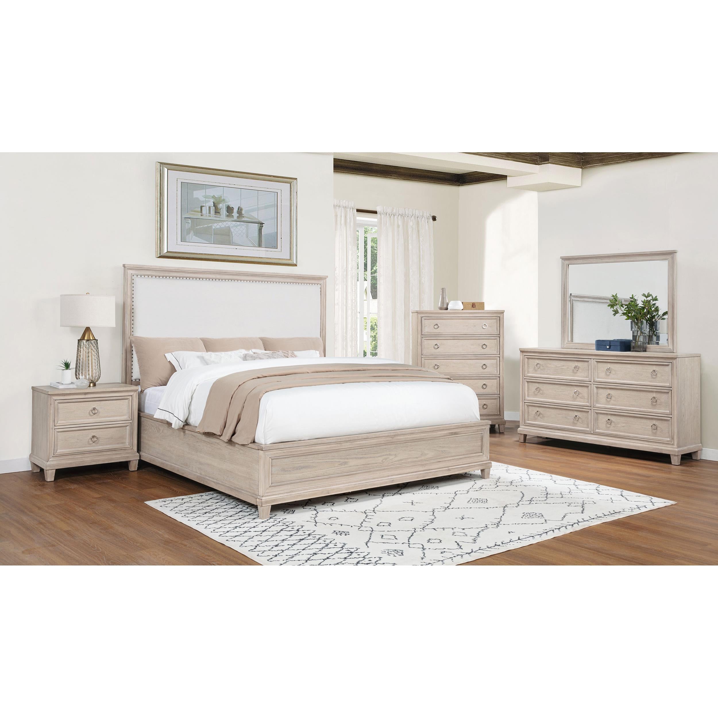  Coaster Furniture Pembroke 215923 6-drawer Bedroom Dresser Cabinet - Washed Oak IMAGE 11