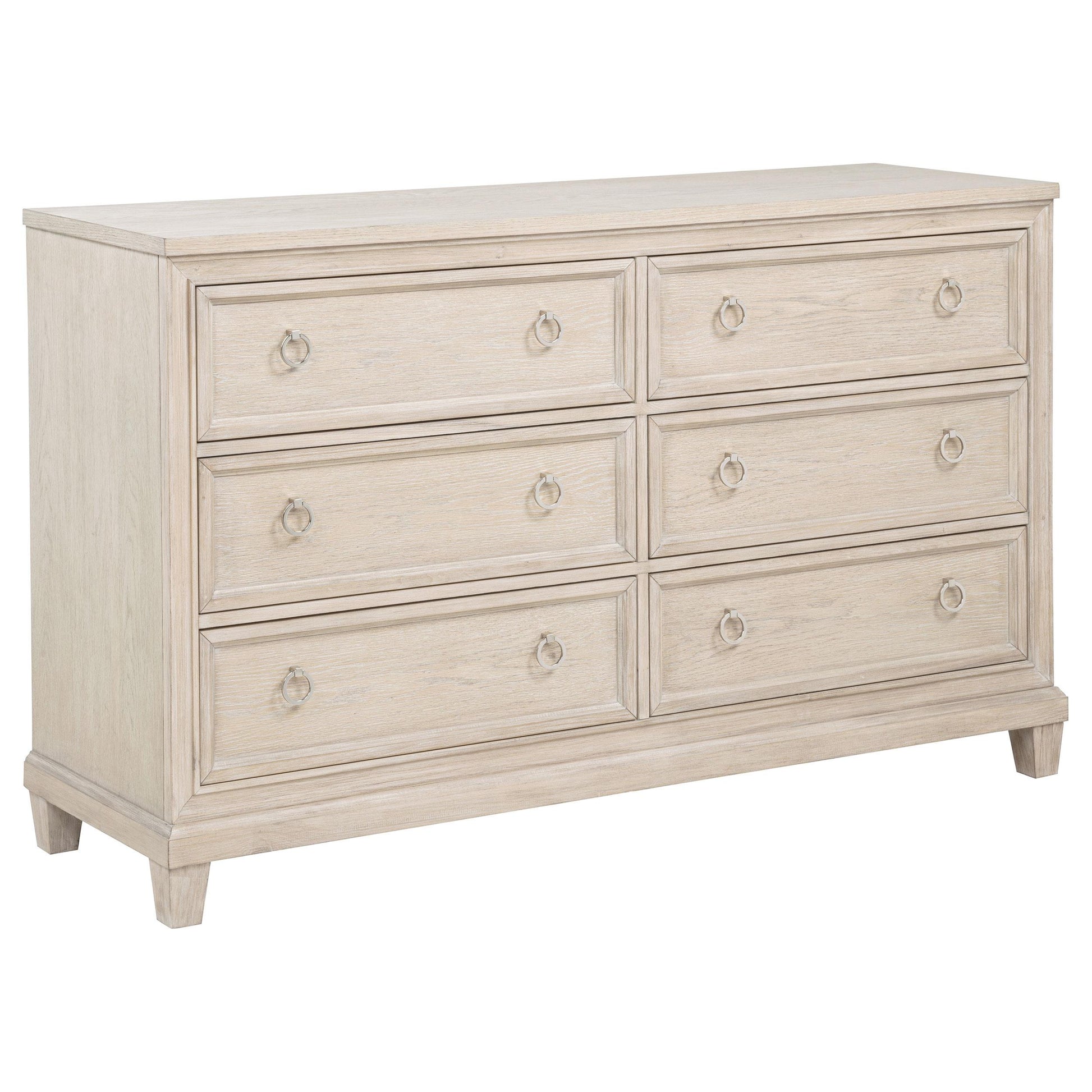  Coaster Furniture Pembroke 215923 6-drawer Bedroom Dresser Cabinet - Washed Oak IMAGE 7