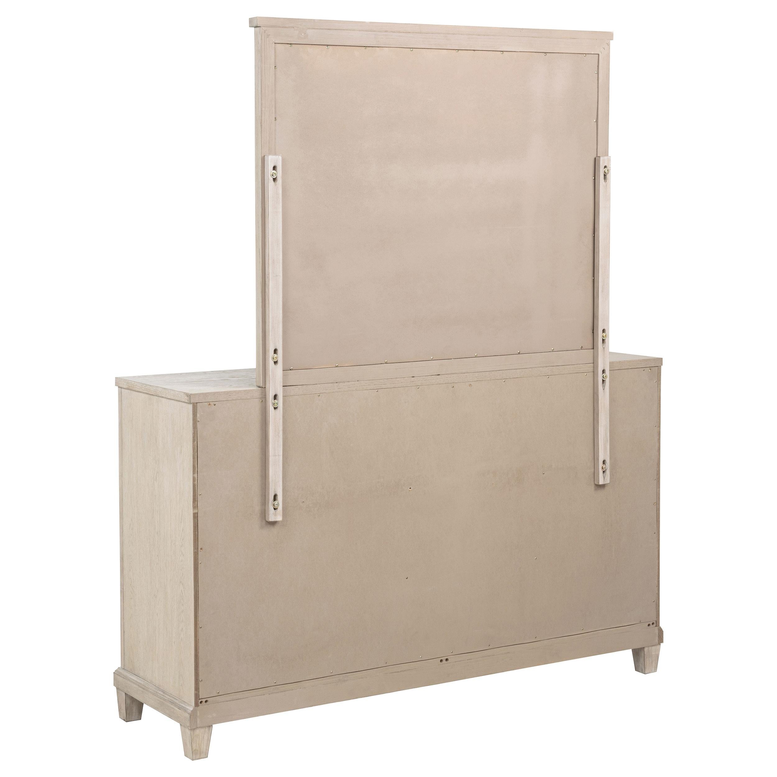  Coaster Furniture Pembroke 215923M 6-drawer Bedroom Dresser with Mirror - Washed Oak IMAGE 4
