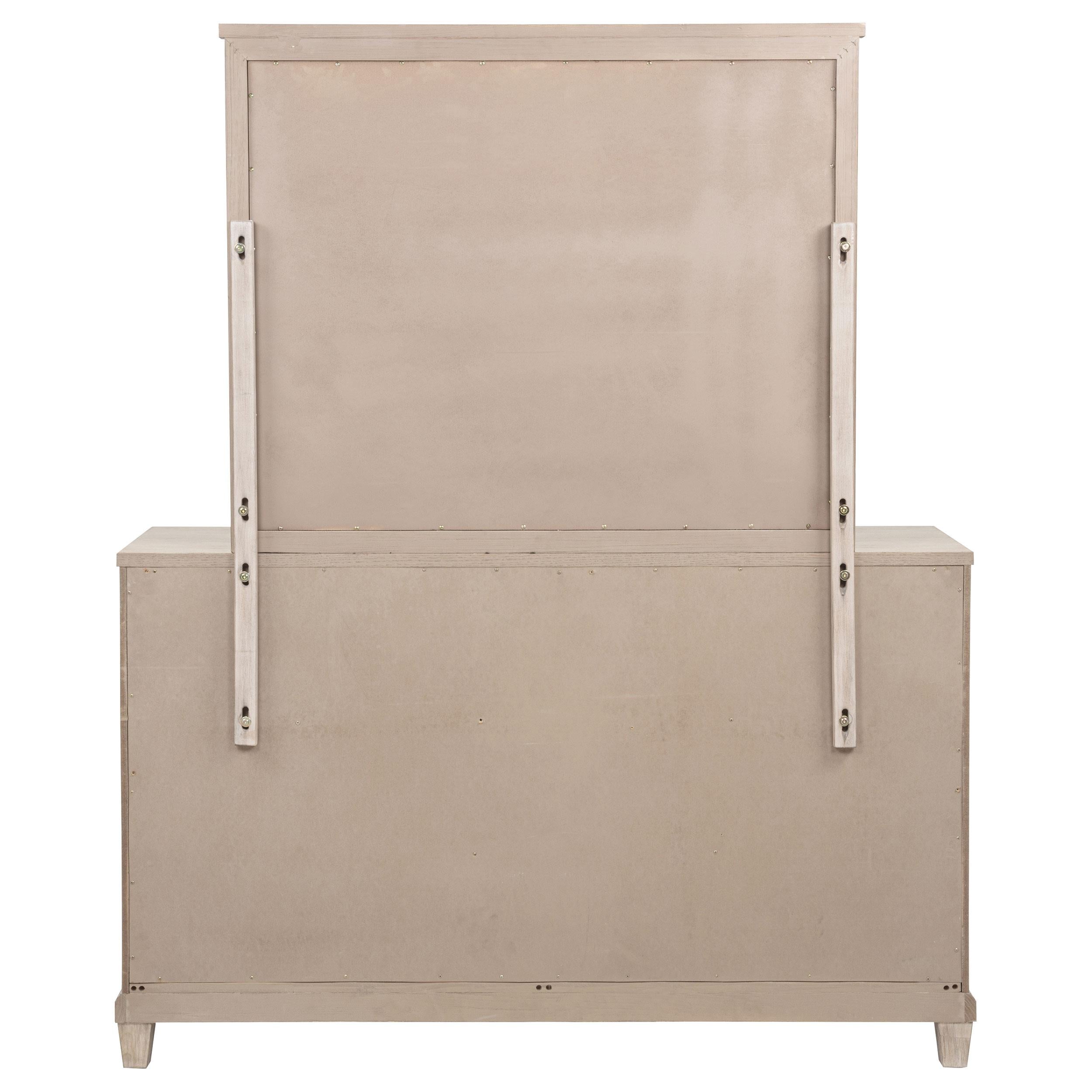  Coaster Furniture Pembroke 215923M 6-drawer Bedroom Dresser with Mirror - Washed Oak IMAGE 6
