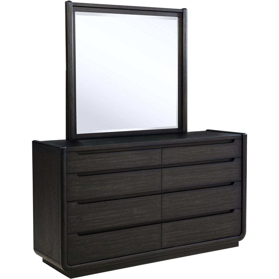  Coaster Furniture Leandro 222493M 8-drawer Bedroom Dresser with Mirror - Burnished Black IMAGE 1