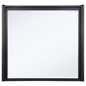  Coaster Furniture Leandro 222494 Dresser Mirror - Burnished Black IMAGE 1