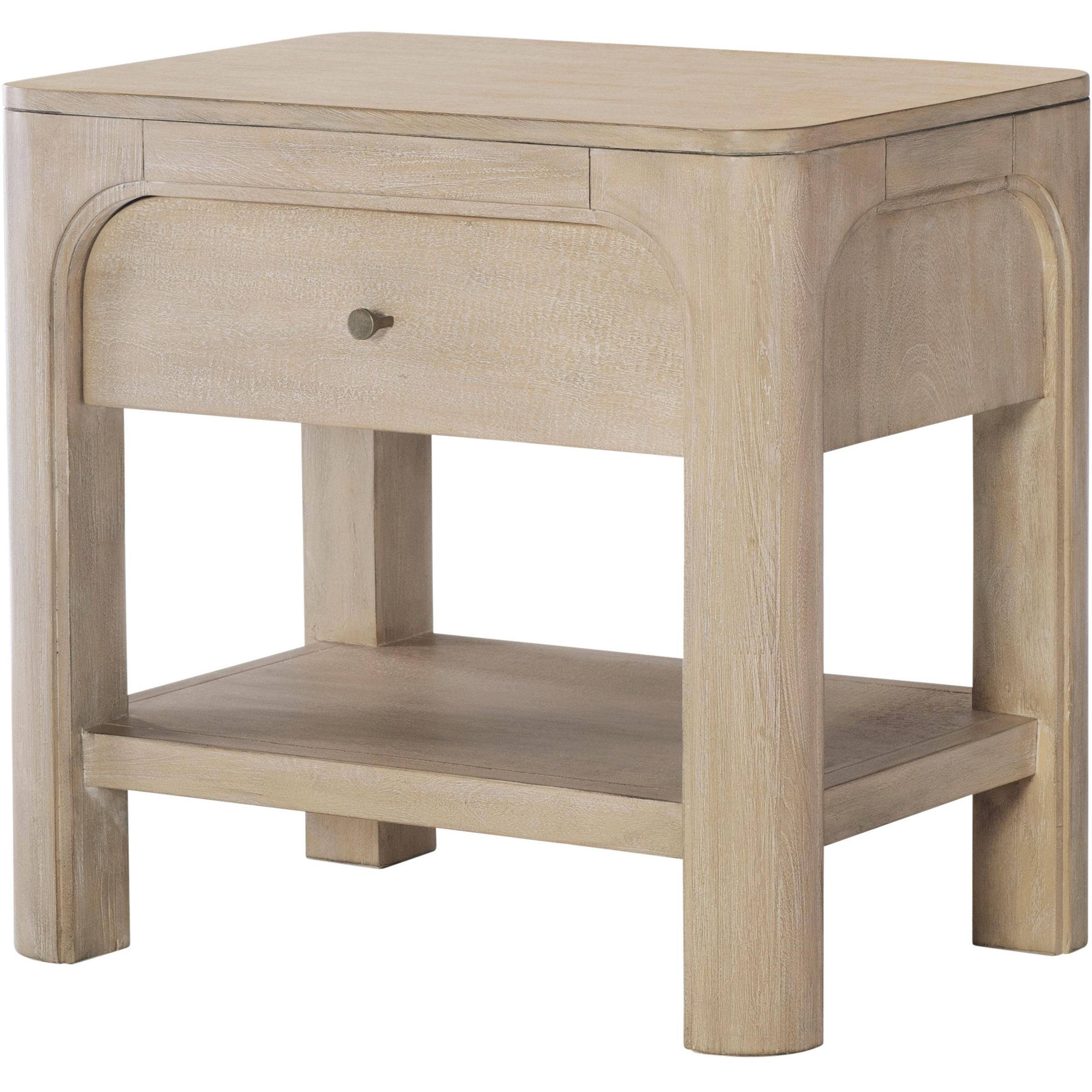  Coaster Furniture Solano 222522 1-drawer Nightstand Bedside Table - Weathered Mango IMAGE 4