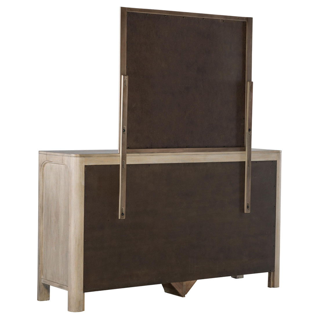  Coaster Furniture Solano 222523M 9-drawer Bedroom Dresser with Mirror - Weathered Mango IMAGE 1