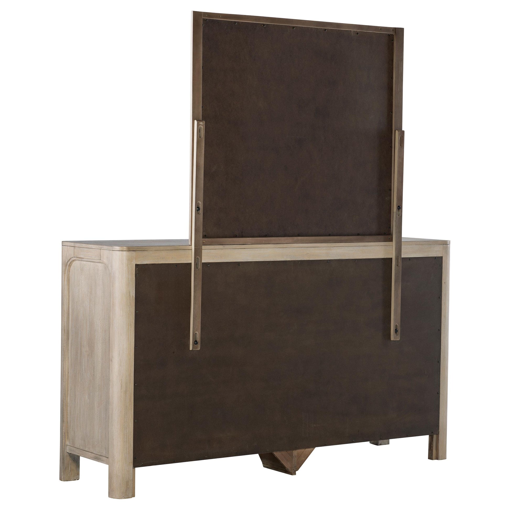  Coaster Furniture Solano 222523M 9-drawer Bedroom Dresser with Mirror - Weathered Mango IMAGE 2