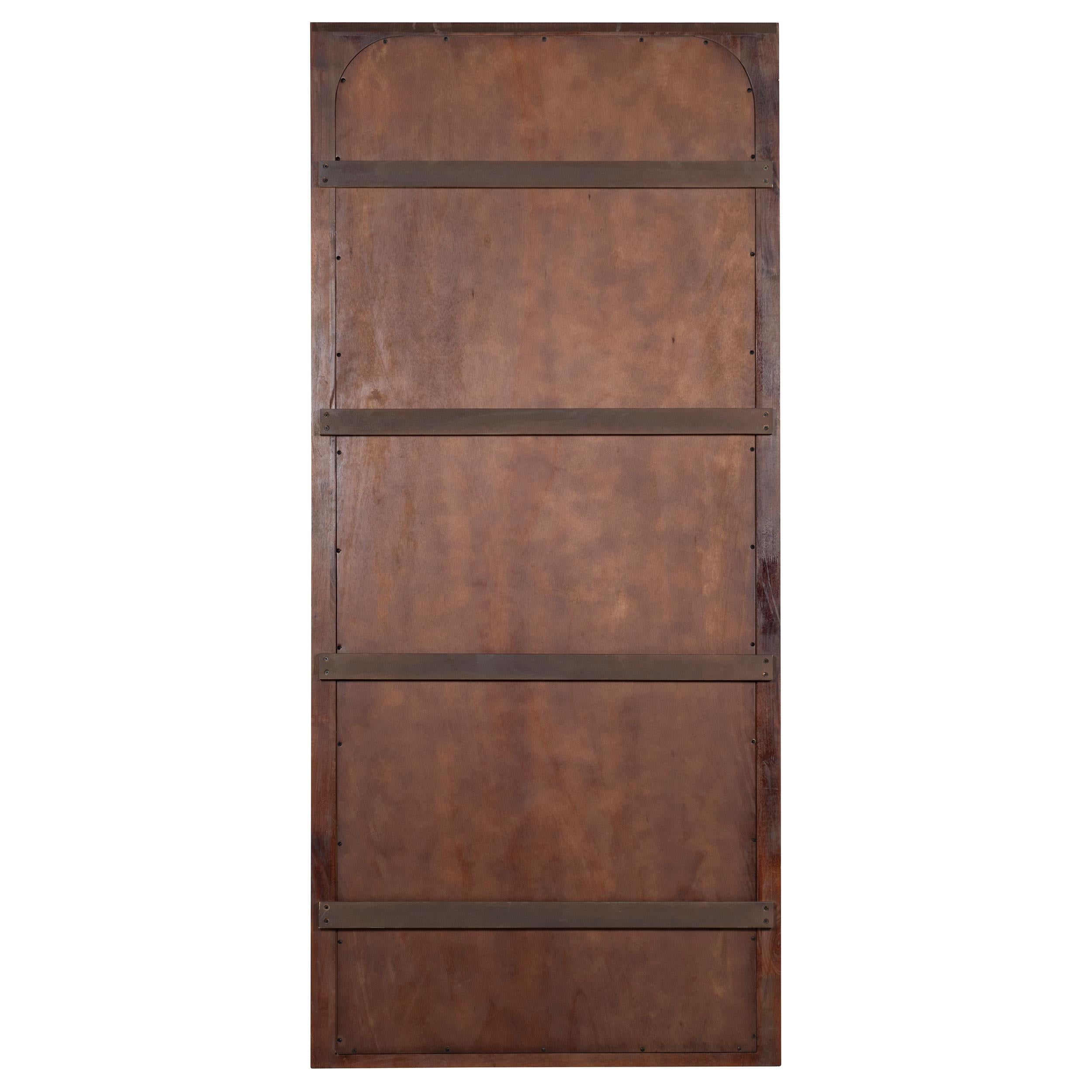  Coaster Furniture Solano 222528 80-inch Full Length Floor Mirror - Weathered Mango IMAGE 5
