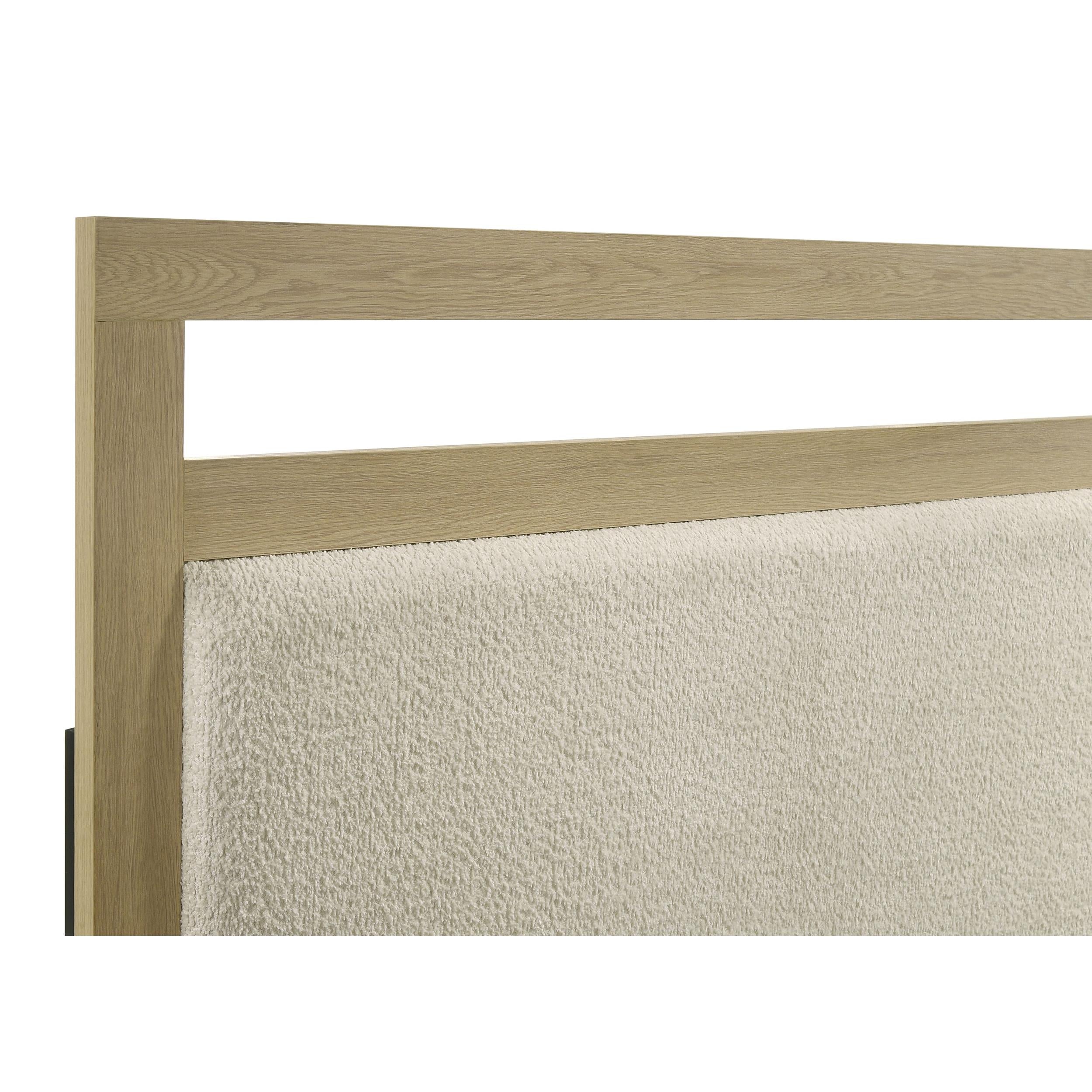  Coaster Furniture Hendricks 222651Q Queen Panel Headboard Platform Bed - Light Oak IMAGE 6