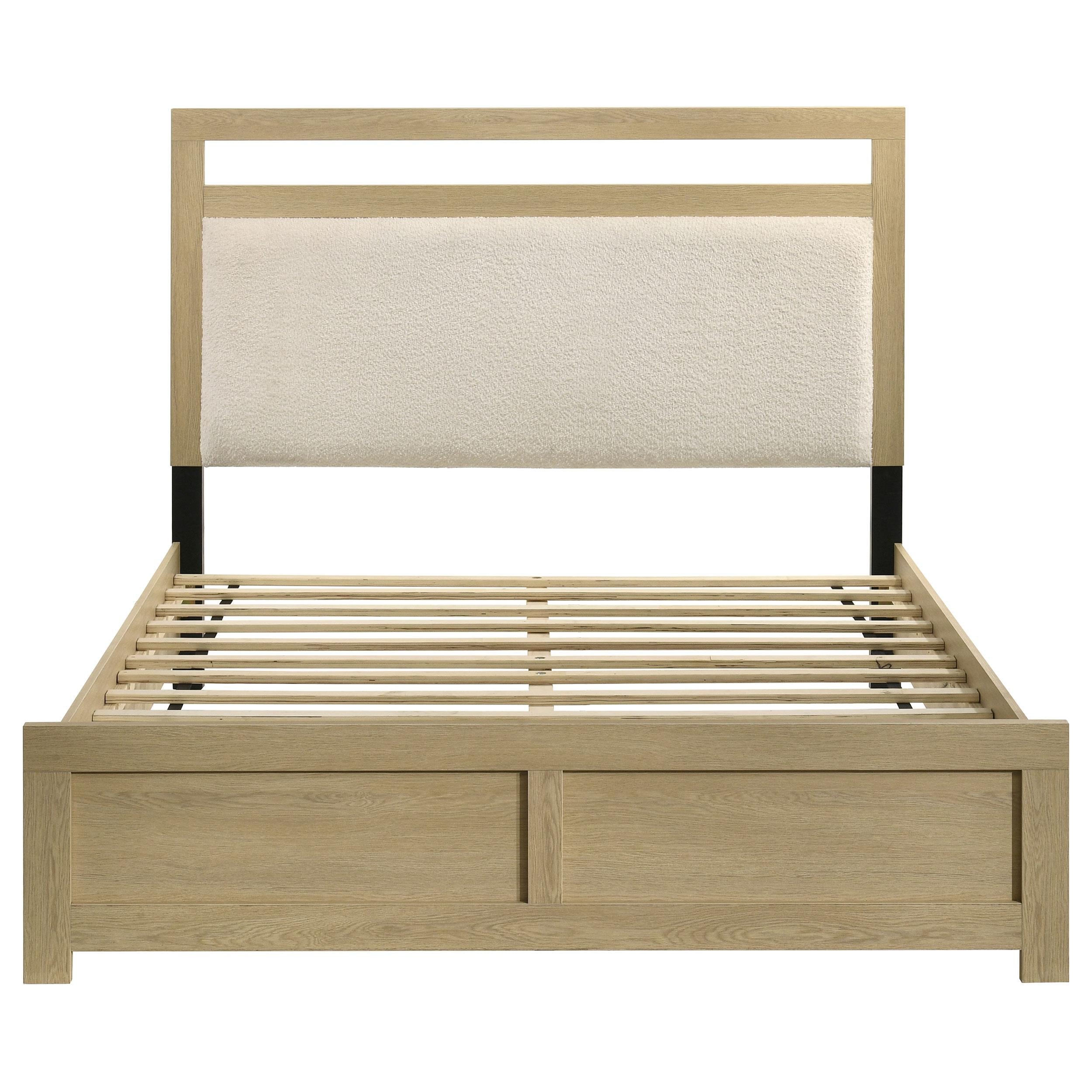  Coaster Furniture Hendricks 222651Q Queen Panel Headboard Platform Bed - Light Oak IMAGE 7