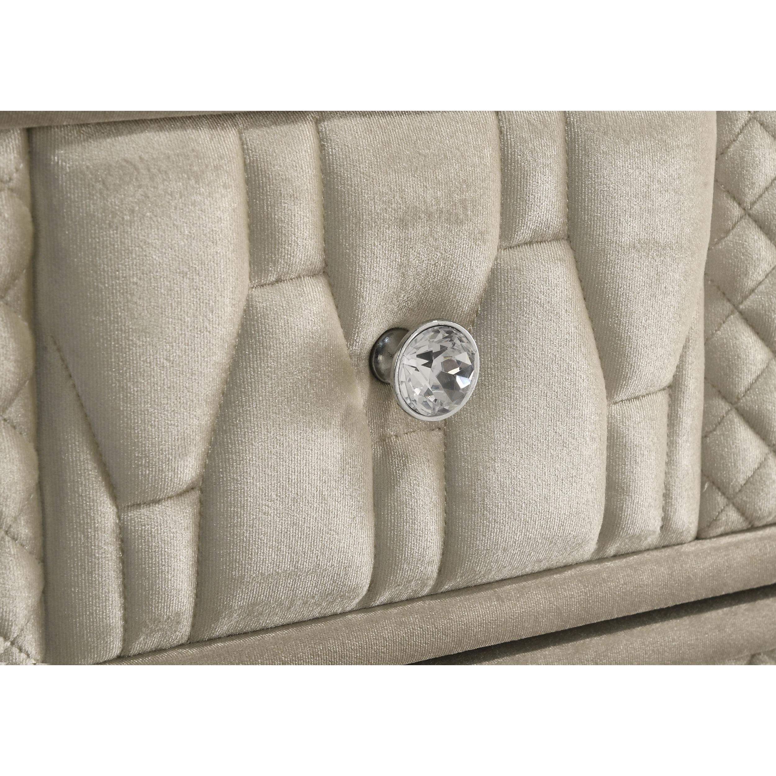  Coaster Furniture Lorient 222662 2-drawer LED Nightstand with USB - Ivory/Camel IMAGE 12