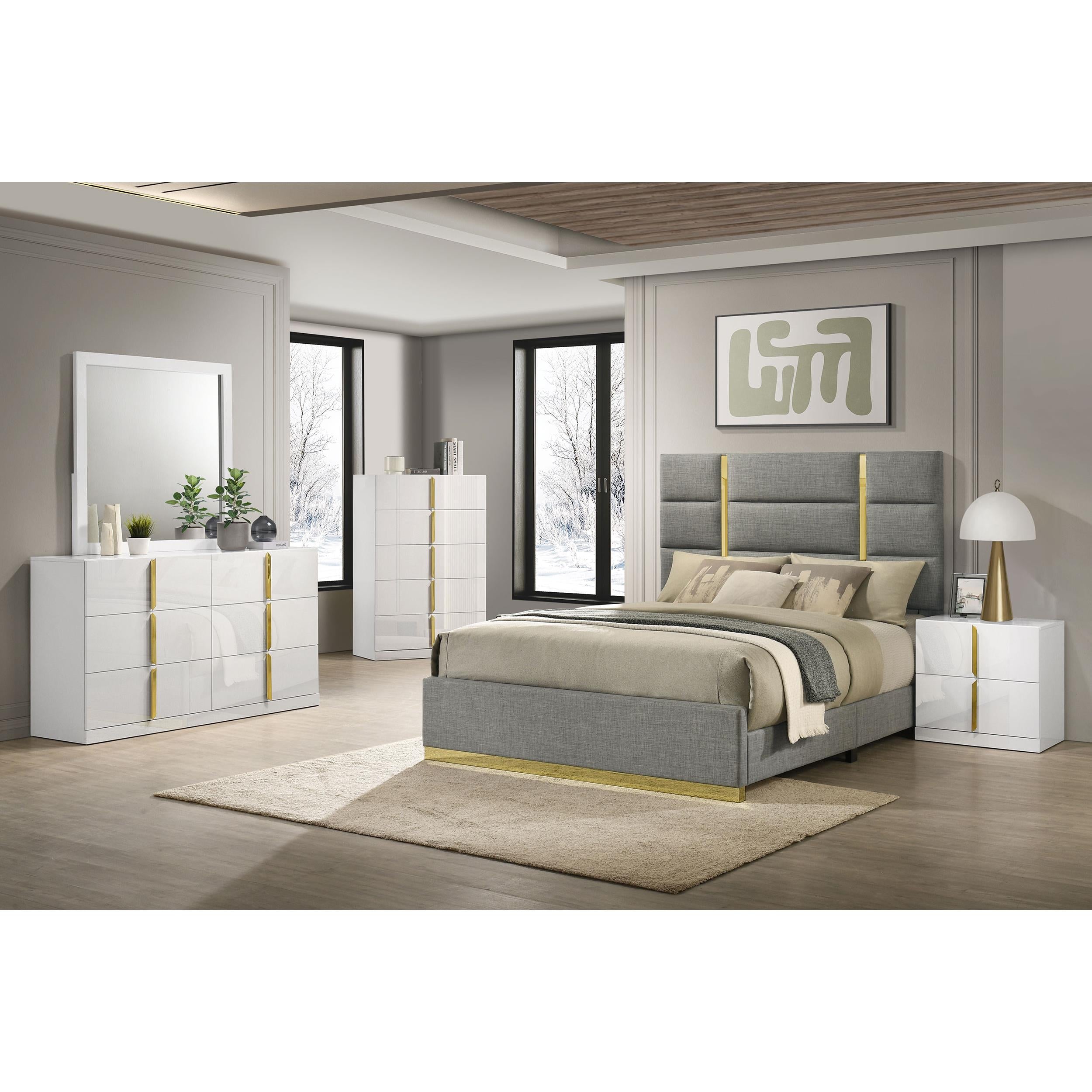  Coaster Furniture Ines 223092 2-drawer Nightstand Bedside Table - White High Gloss IMAGE 11