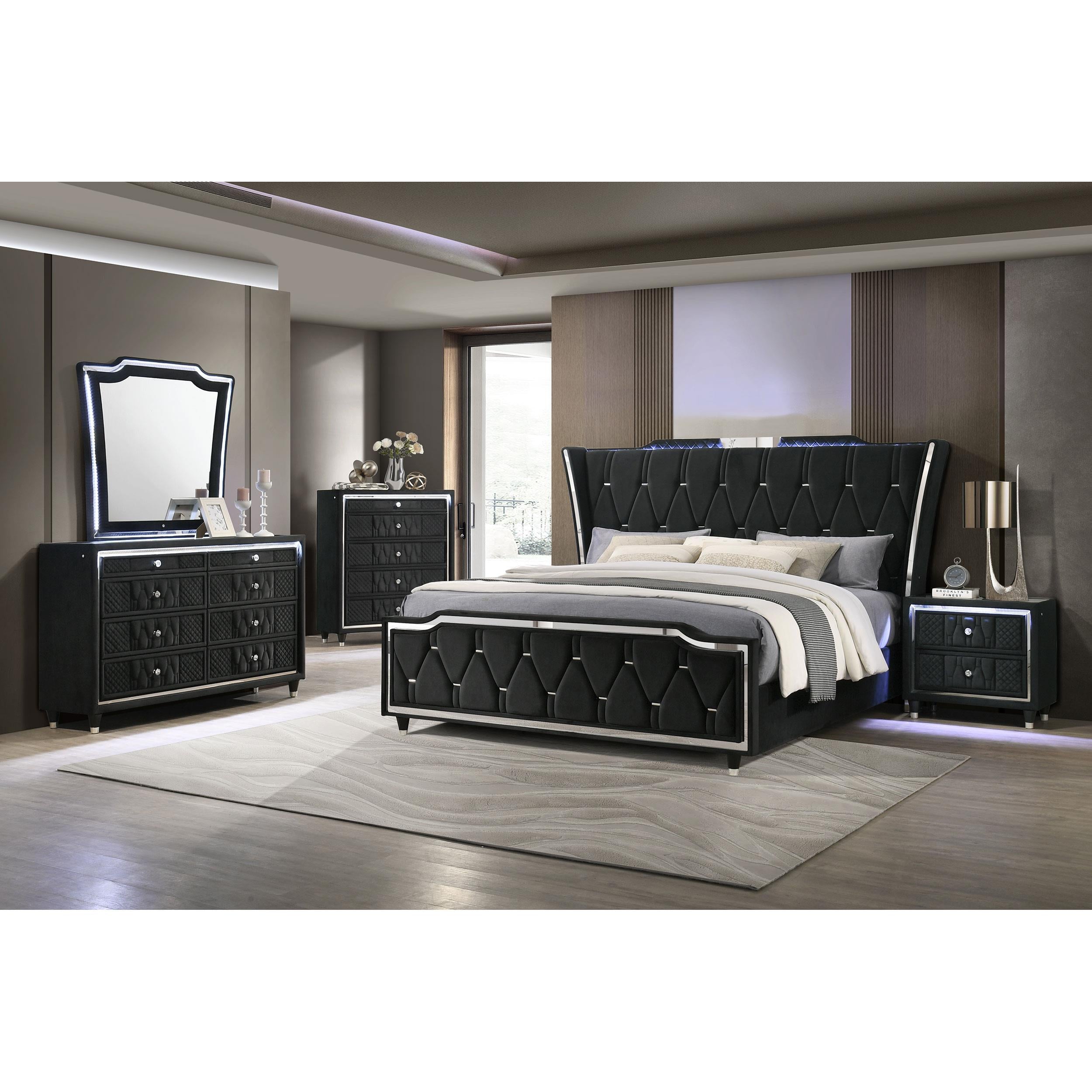  Coaster Furniture Lorient 223165 5-drawer LED Chest - Black IMAGE 16