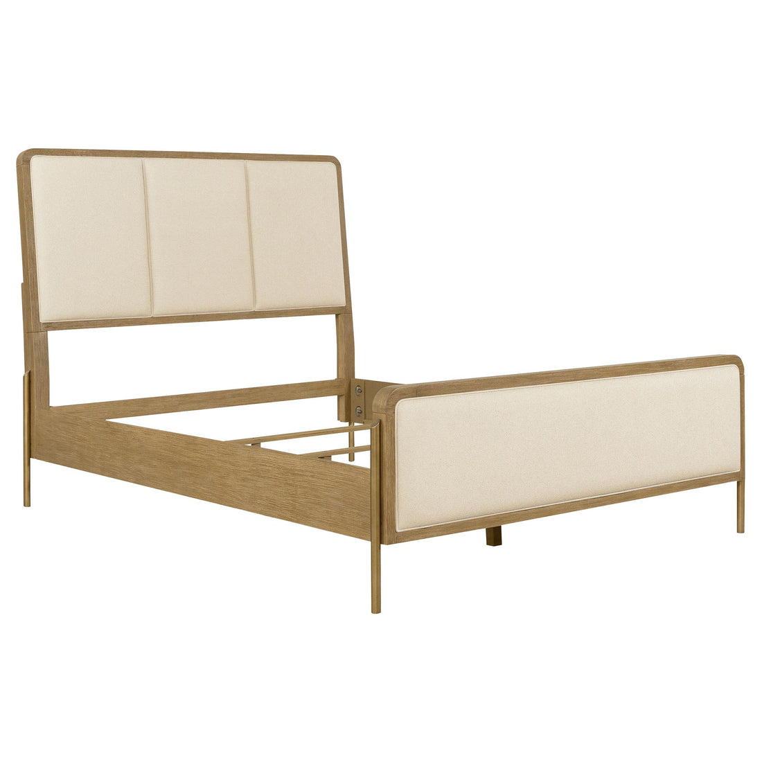  Coaster Furniture Arini 224301QCRM 56-inch Queen Panel Bed - Cream/Sand Wash IMAGE 1