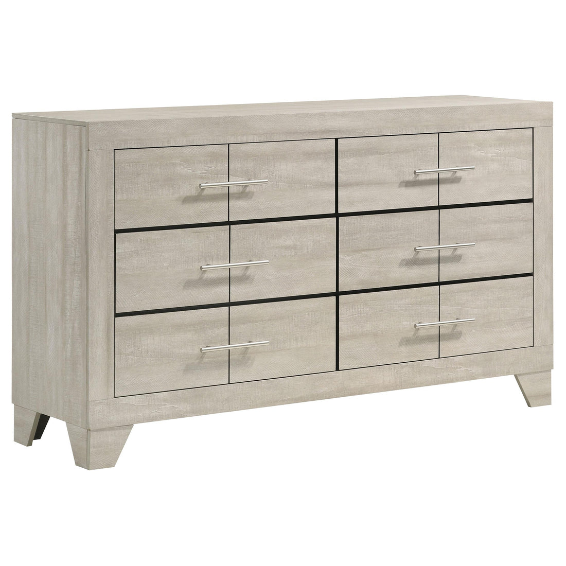  Coaster Furniture Trenton 225063 6-drawer Bedroom Dresser - Rustic Cream IMAGE 1