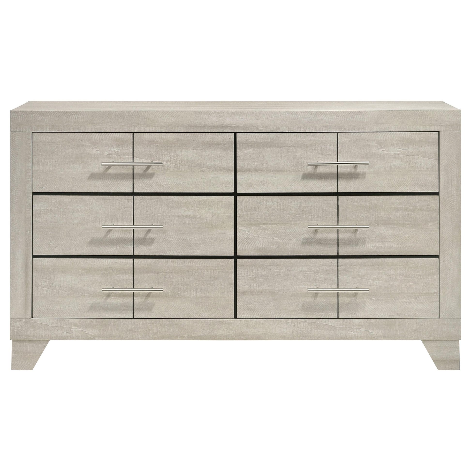  Coaster Furniture Trenton 225063 6-drawer Bedroom Dresser - Rustic Cream IMAGE 7