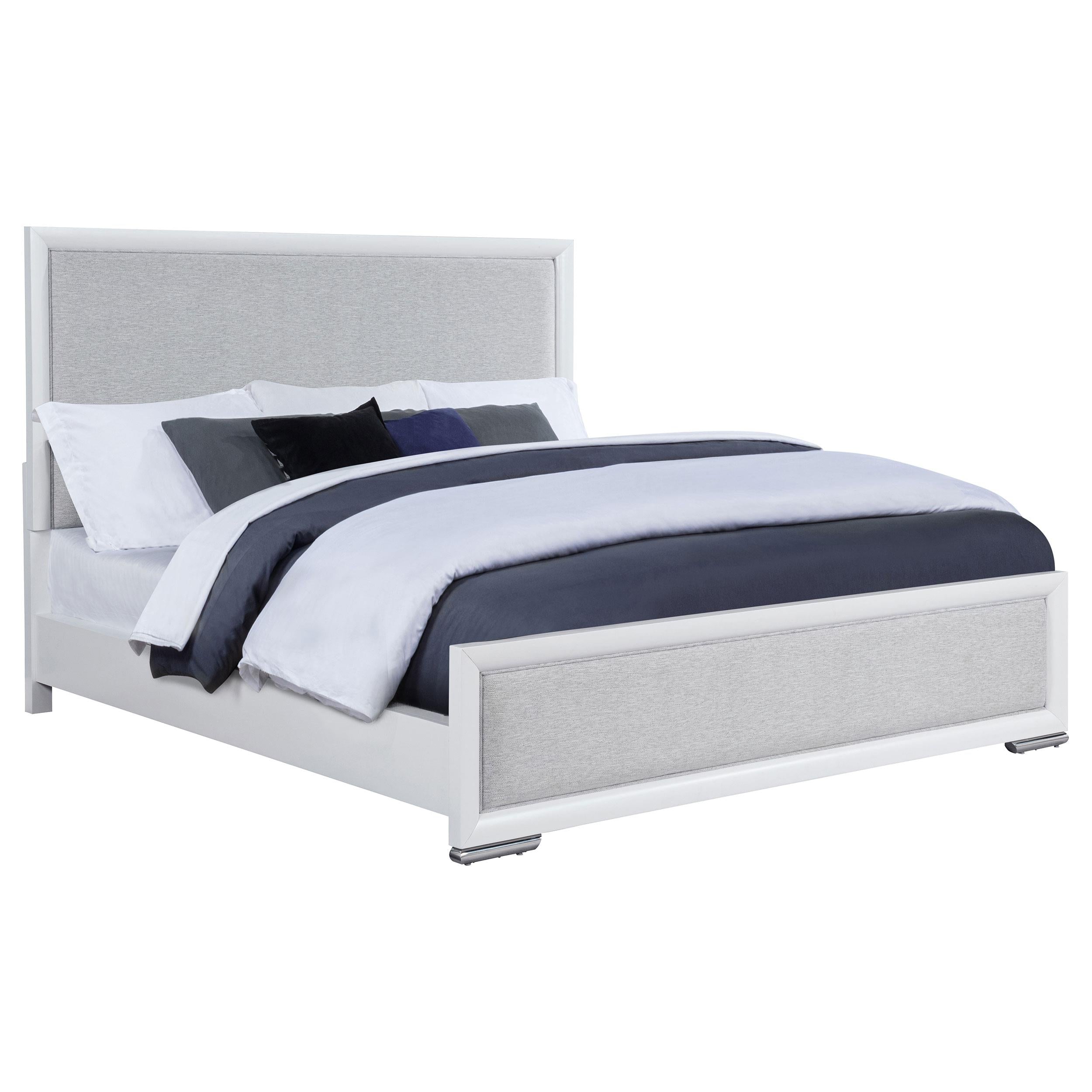  Coaster Furniture Gracemont 225071KE 57-inch Eastern King Panel Bed - Grey/White IMAGE 7