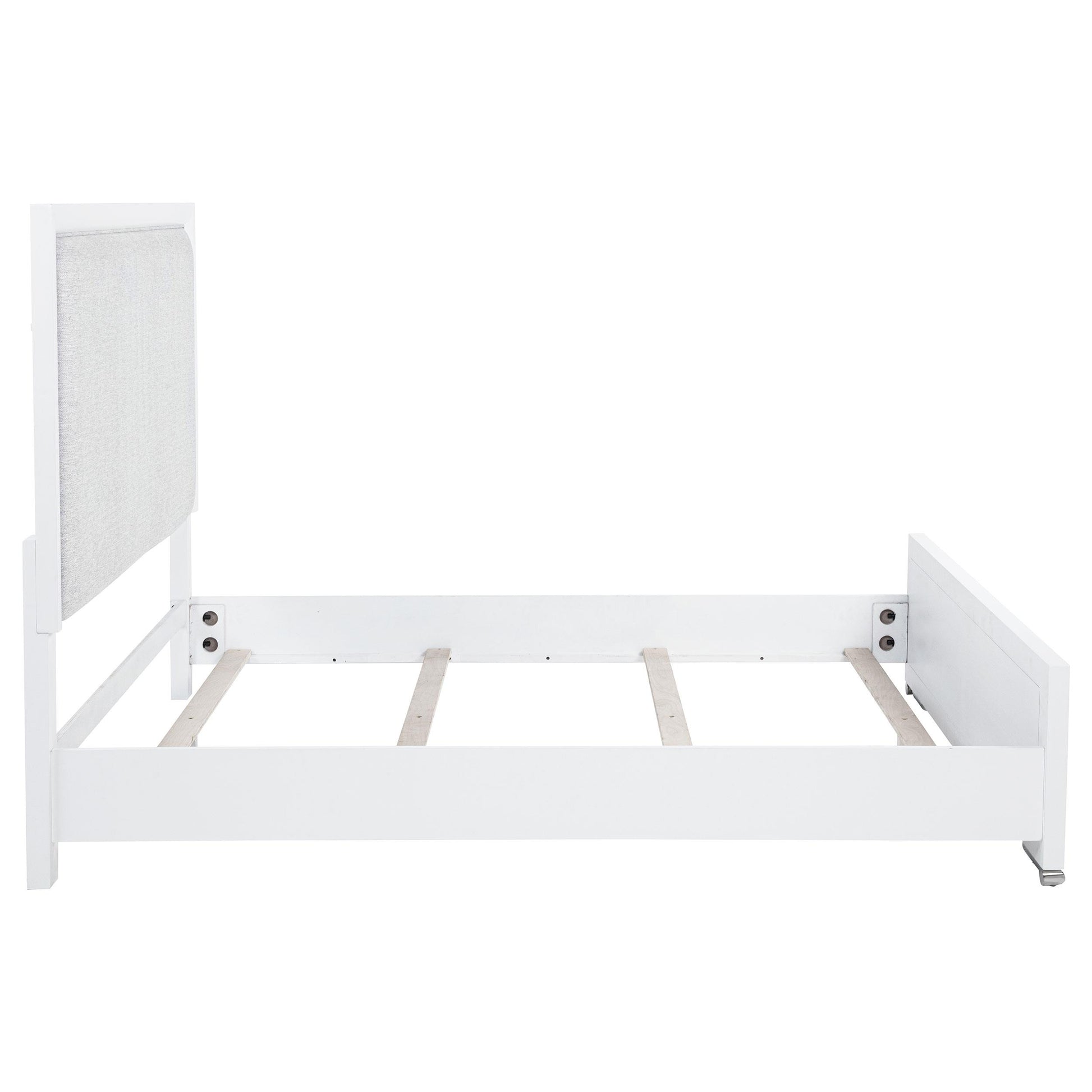  Coaster Furniture Gracemont 225071Q 57-inch Queen Panel Bed - Grey/White IMAGE 4