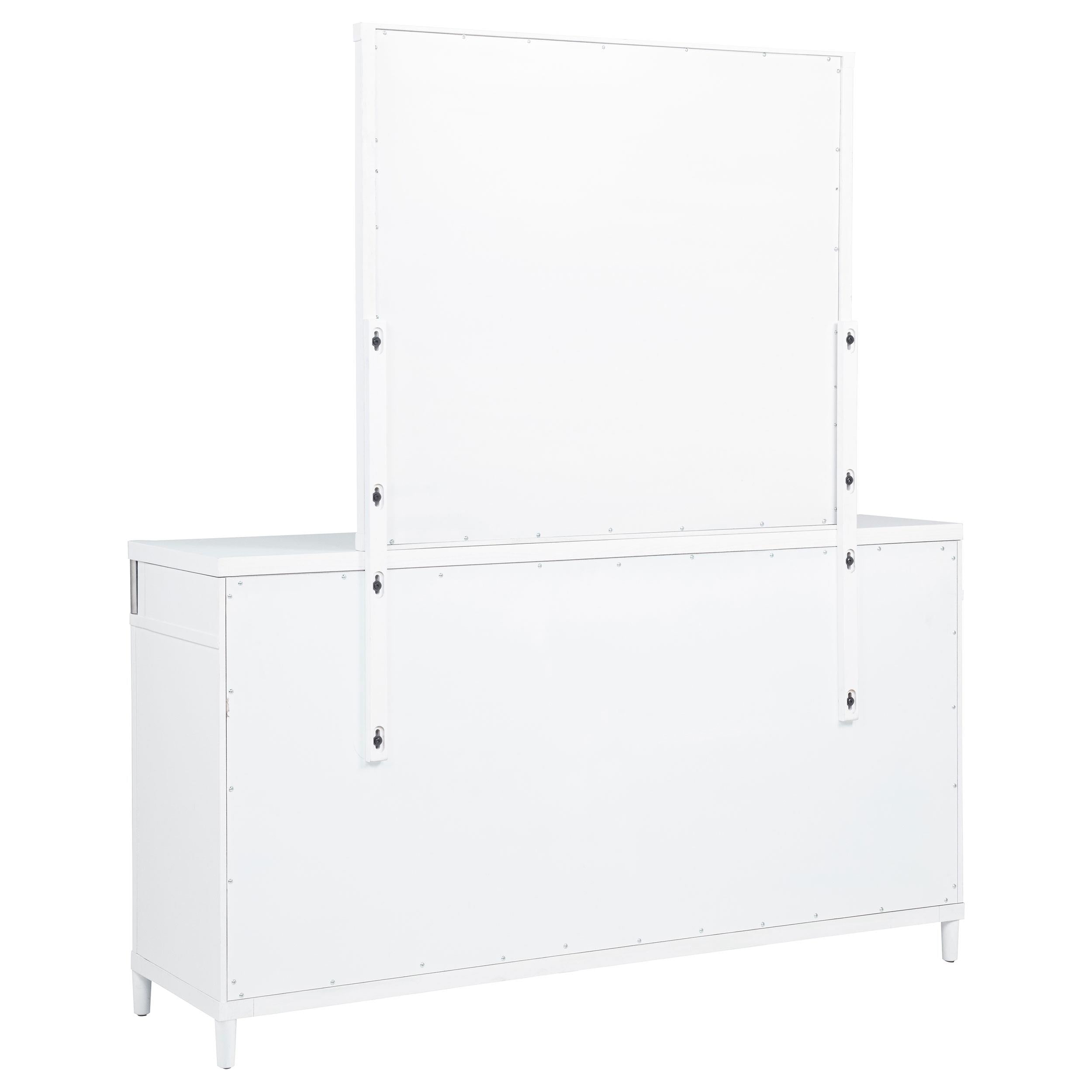  Coaster Furniture Gracemont 225073M 8-drawer Bedroom Dresser with Mirror - White IMAGE 2