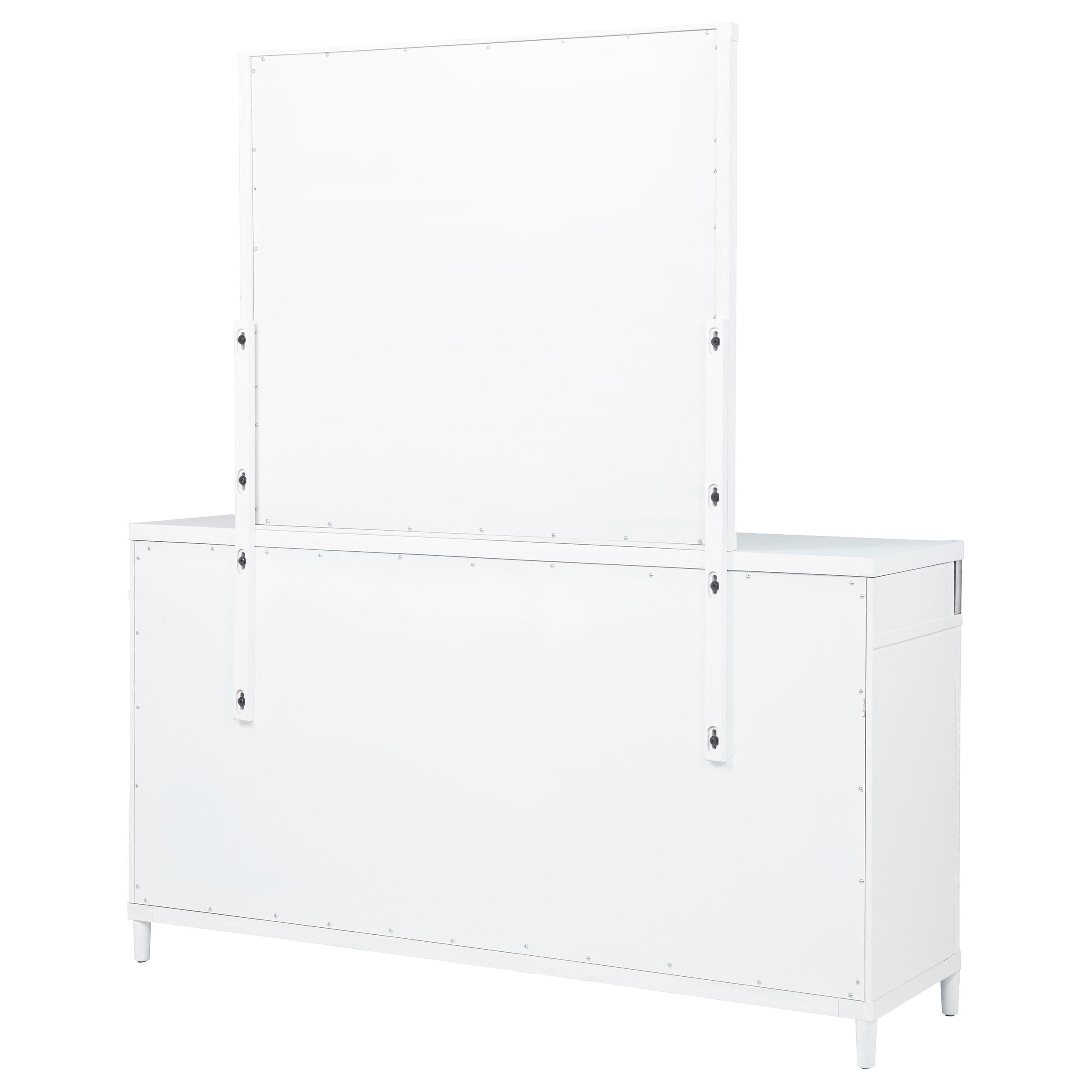  Coaster Furniture Gracemont 225073M 8-drawer Bedroom Dresser with Mirror - White IMAGE 7