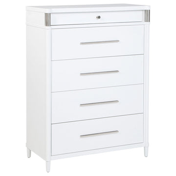  Coaster Furniture Gracemont 225075 5-drawer Bedroom Chest - White IMAGE 1