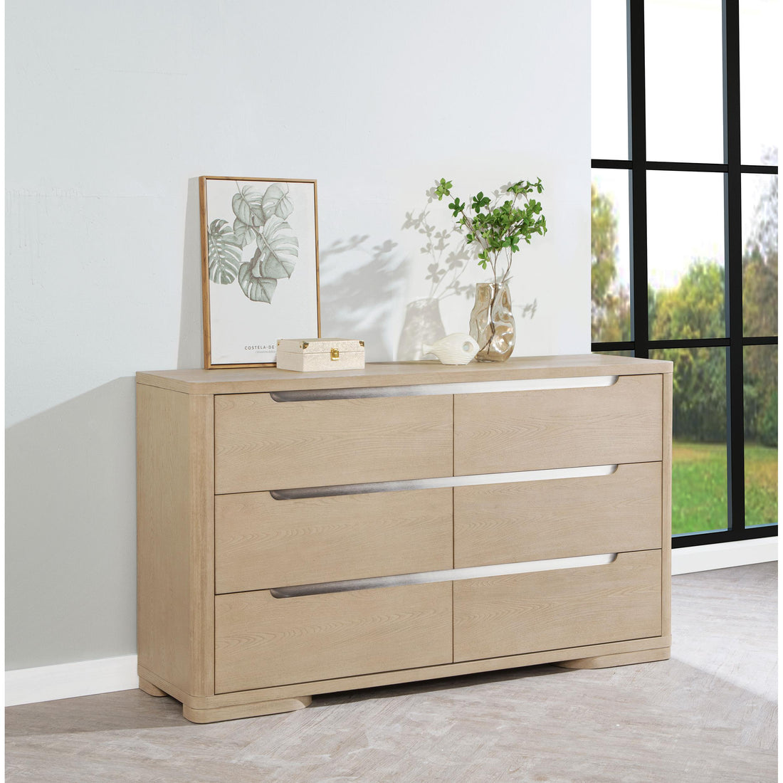  Coaster Furniture Ladera 225083 6-drawer Bedroom Dresser - Light Elm IMAGE 1