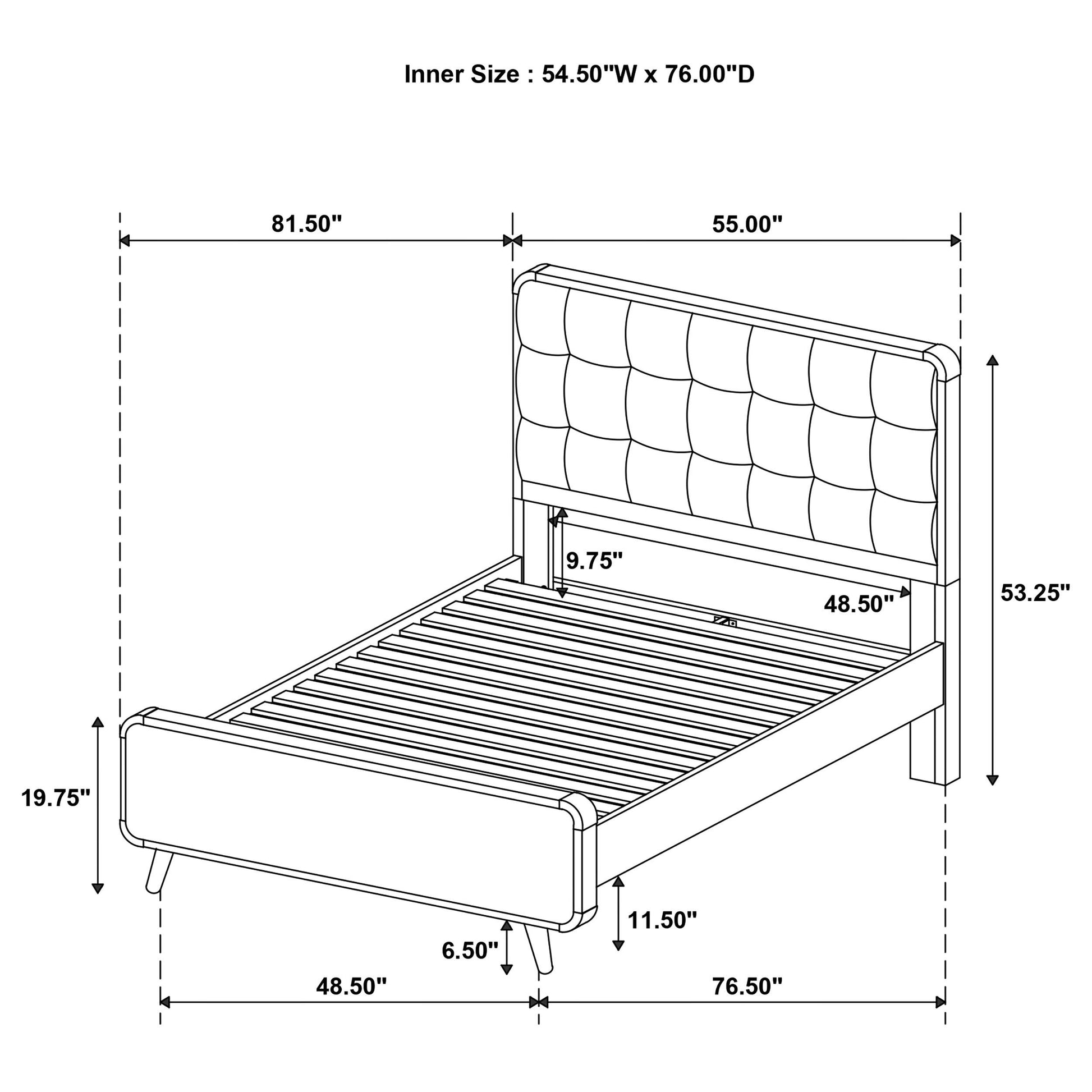  Coaster Furniture Robyn 225091F Wood Full Platform Bed - Light Ash IMAGE 12