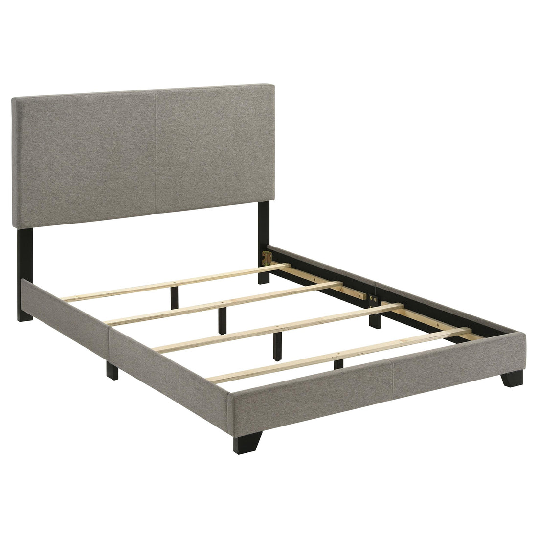  Coaster Furniture Dorian 300851F Fabric Upholstered Full Panel Bed - Taupe IMAGE 1