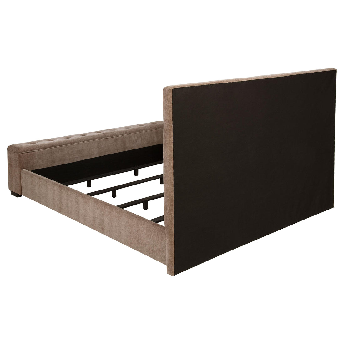  Coaster Furniture Senna 305811Q Upholstered Queen Audio Flame Visualizer Bed - Brown IMAGE 1
