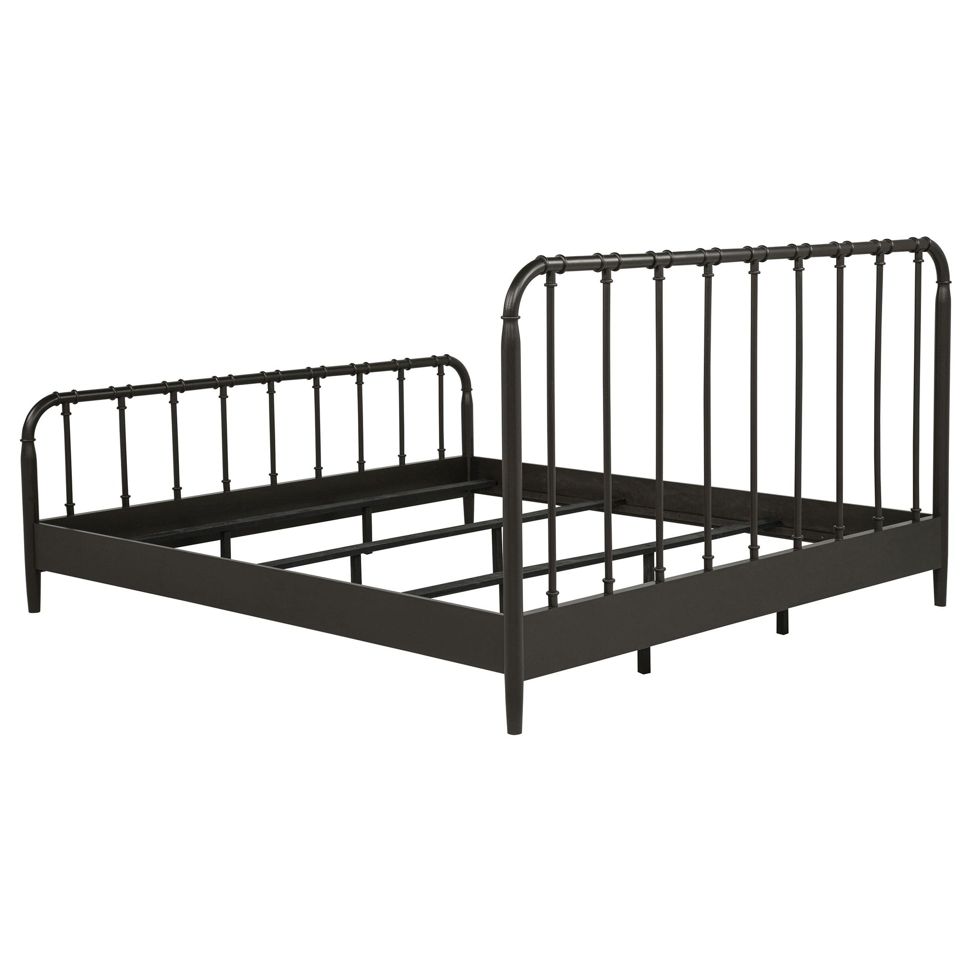  Coaster Furniture Rocco 310035KE All Wood Water Pipe Open Frame Eastern King Bed - Dark Bronze IMAGE 6