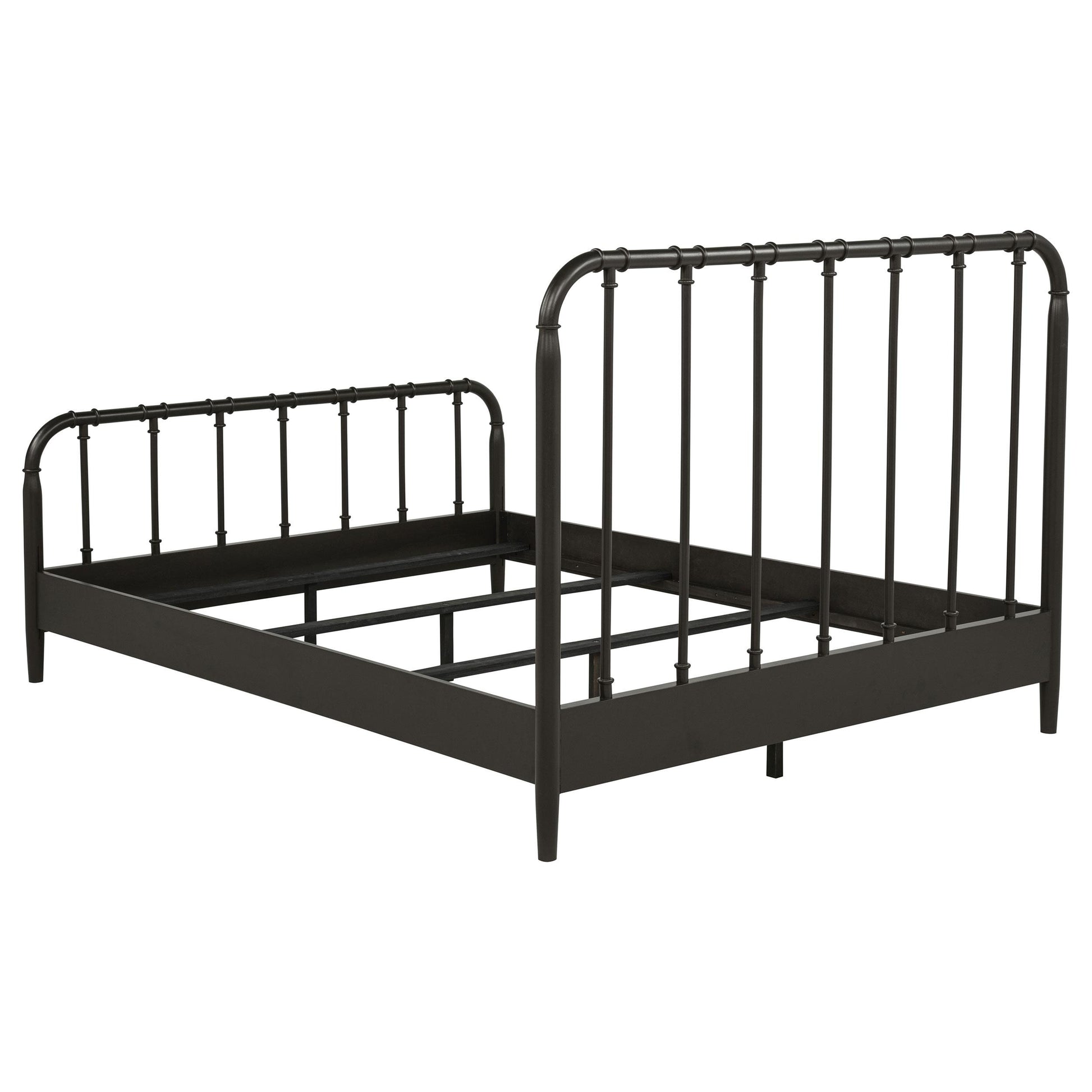  Coaster Furniture Rocco 310035Q All Wood Water Pipe Open Frame Queen Bed - Dark Bronze IMAGE 6