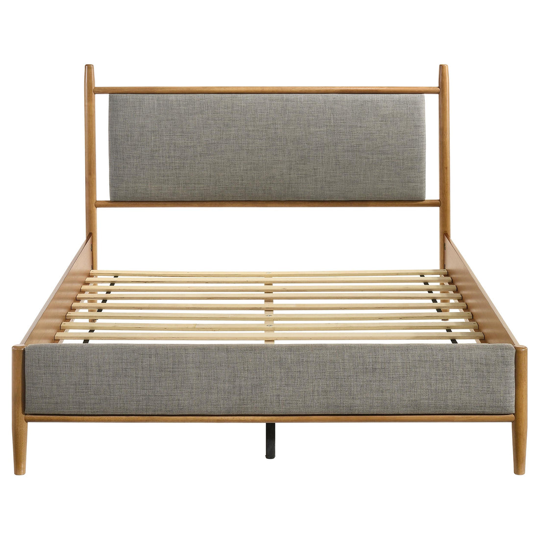 Coaster Furniture Mason 315914Q 46-inch Queen Panel Platform Bed - Grey/Light Brown IMAGE 1