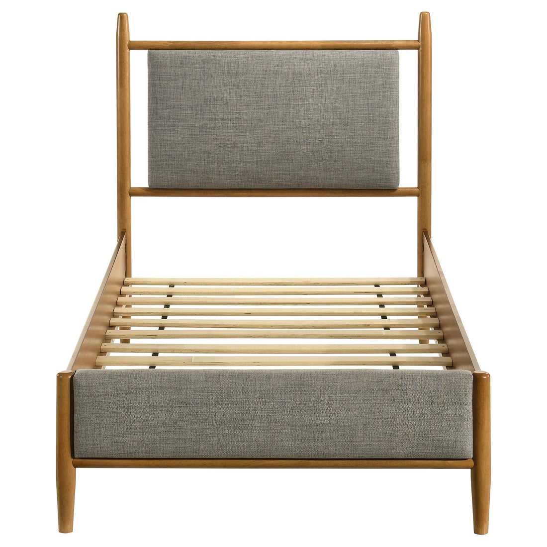  Coaster Furniture Mason 315914T 46-inch Twin Panel Platform Bed - Grey/Light Brown IMAGE 1