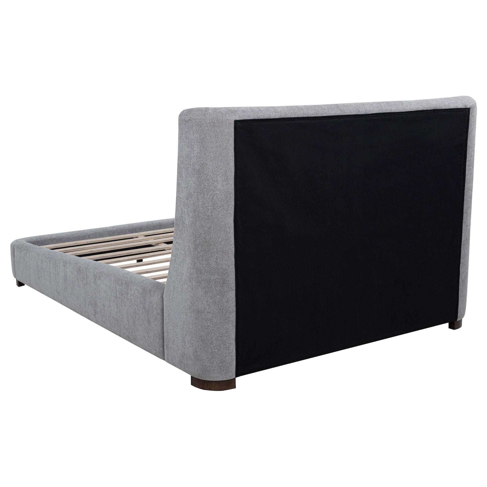  Coaster Furniture Rennes 315928KE Upholstered Eastern King Wingback Platform Bed - Grey IMAGE 6