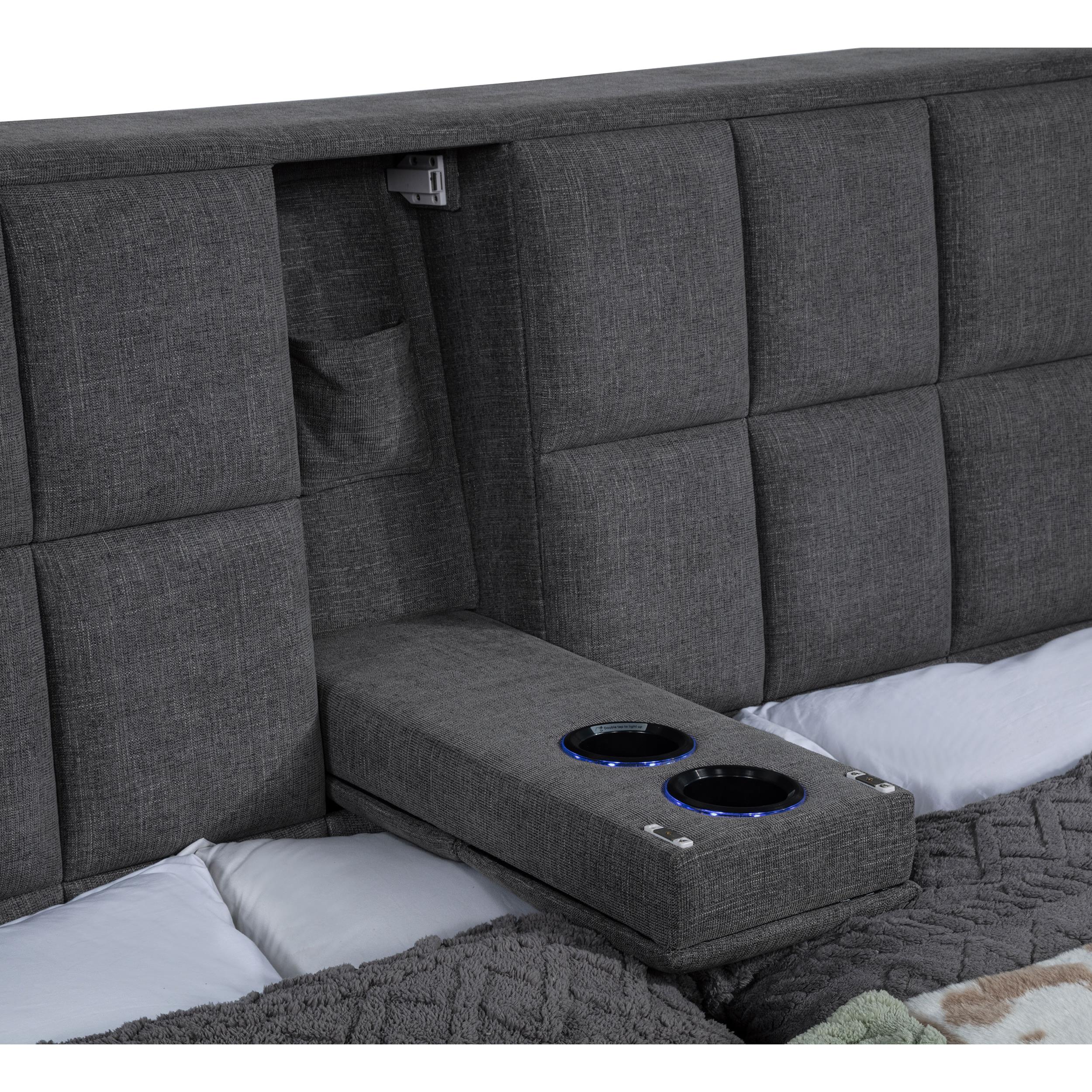  Coaster Furniture Dreux 315948GRYQ Upholstered Queen Panel Platform Bed - Grey IMAGE 12