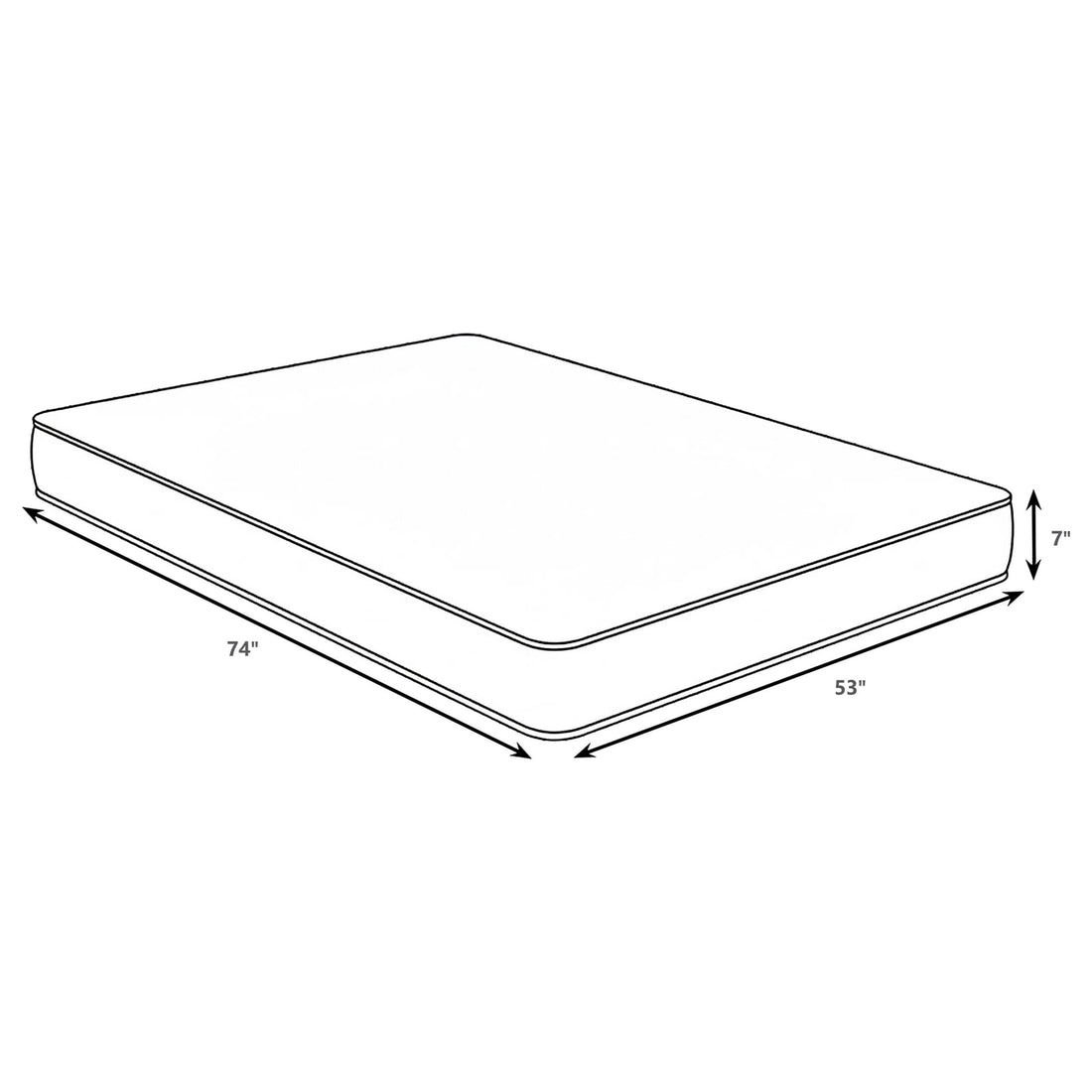  Coaster Furniture Quimby 350155F 7-inch Full Innerspring Quilted Foam Mattress IMAGE 1