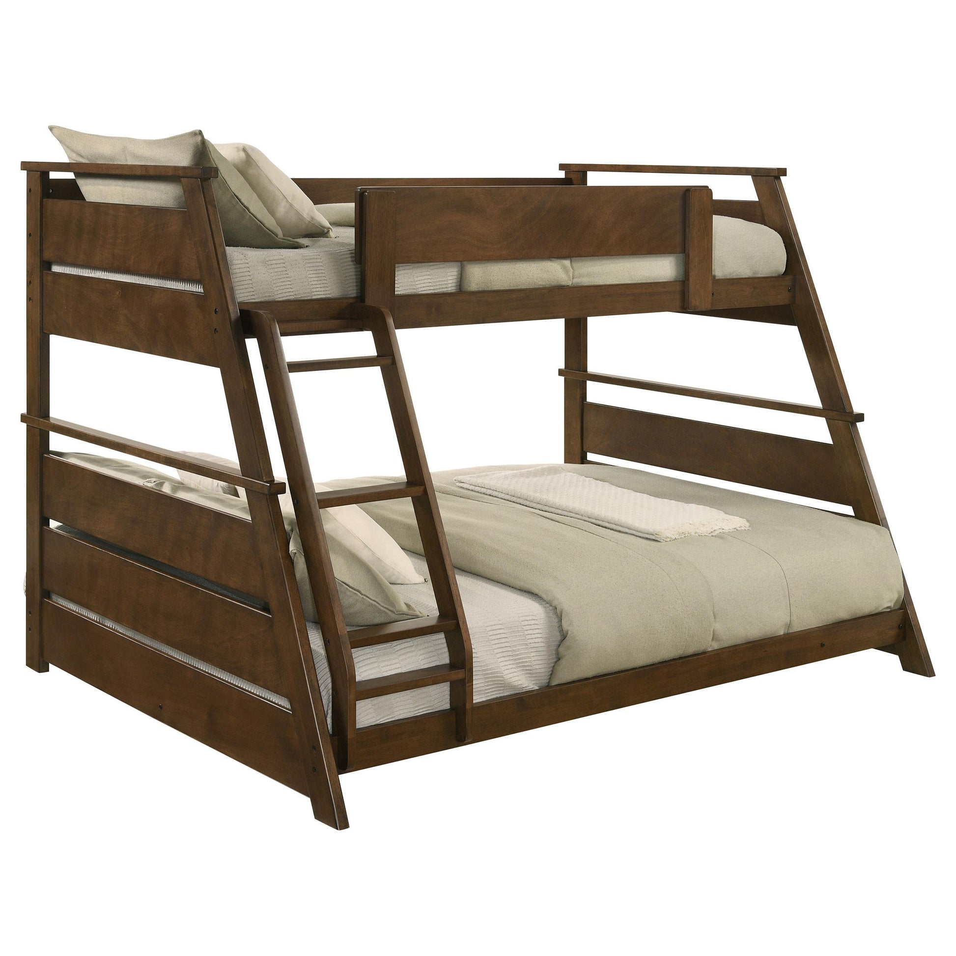  Coaster Furniture Holden 460593 Wood Veneer Twin Over Full Bunk Bed - Walnut IMAGE 10