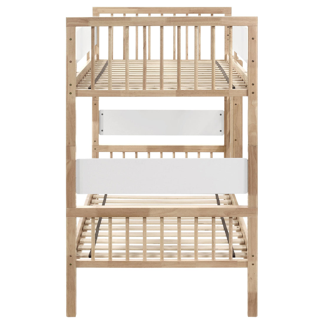  Coaster Furniture Dakota 461171 Wood Twin Over Twin Bunk Bed - Natural IMAGE 1