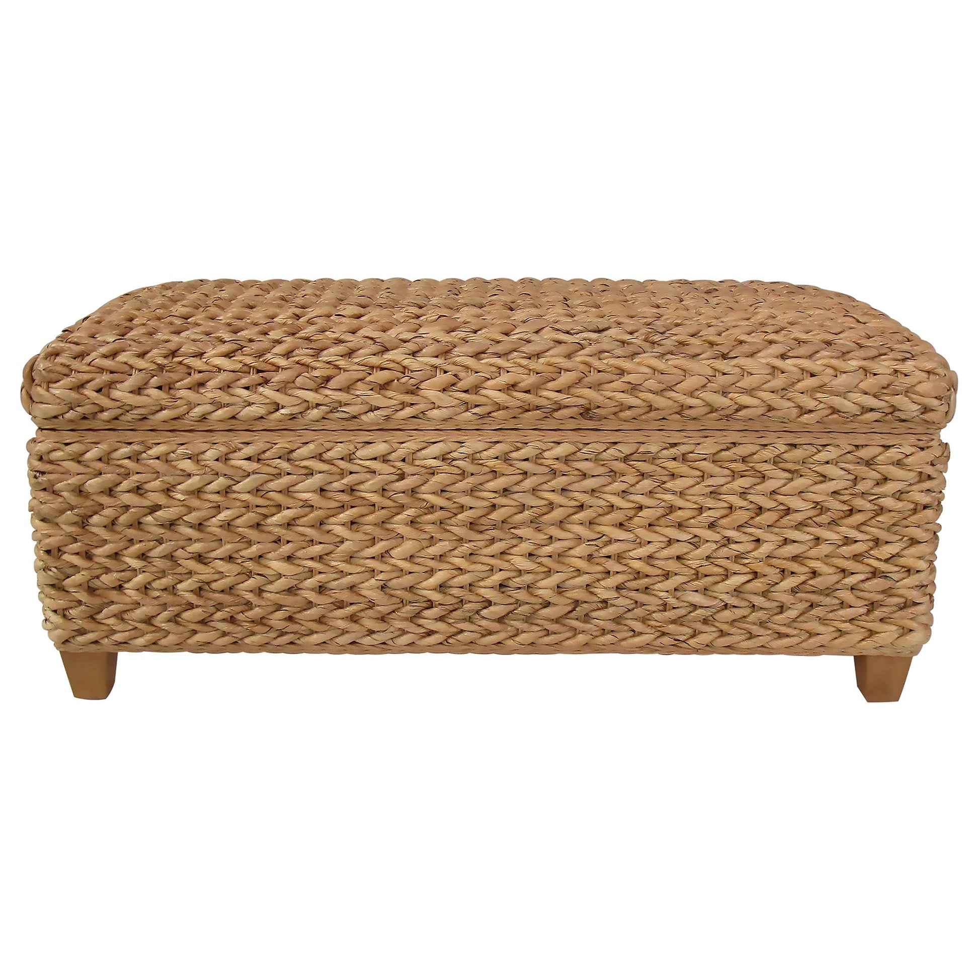  Coaster Furniture Laughton 500215NTL Hand-Woven Banana Leaf Storage Bench - Natural IMAGE 10