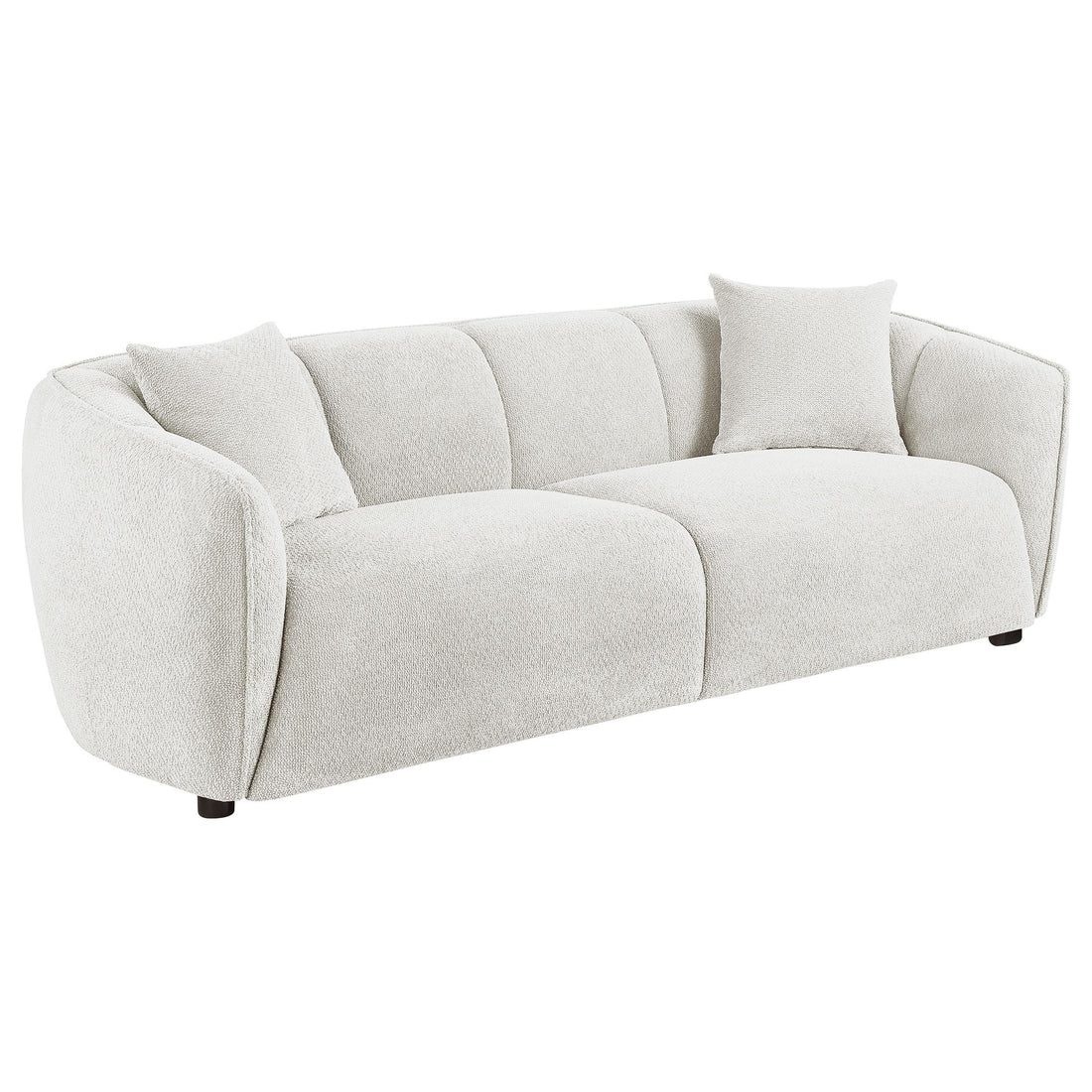  Coaster Furniture Aleisha 503064 Fabric Upholstered Sofa - Sand IMAGE 1
