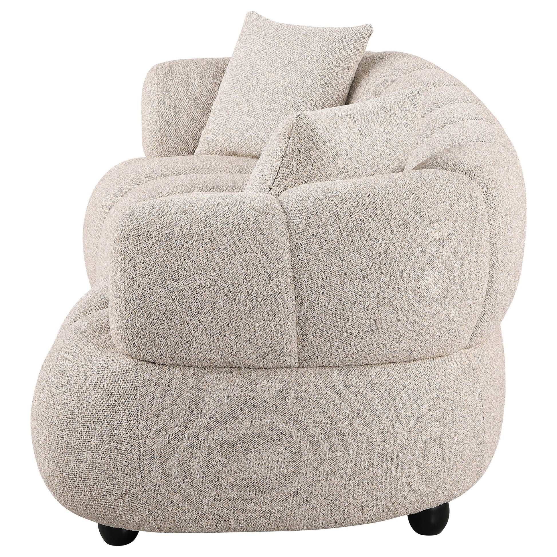  Coaster Furniture Whitney 503721 Contemporary Channel Tufted Woven Fabric Upholstered Sofa IMAGE 9