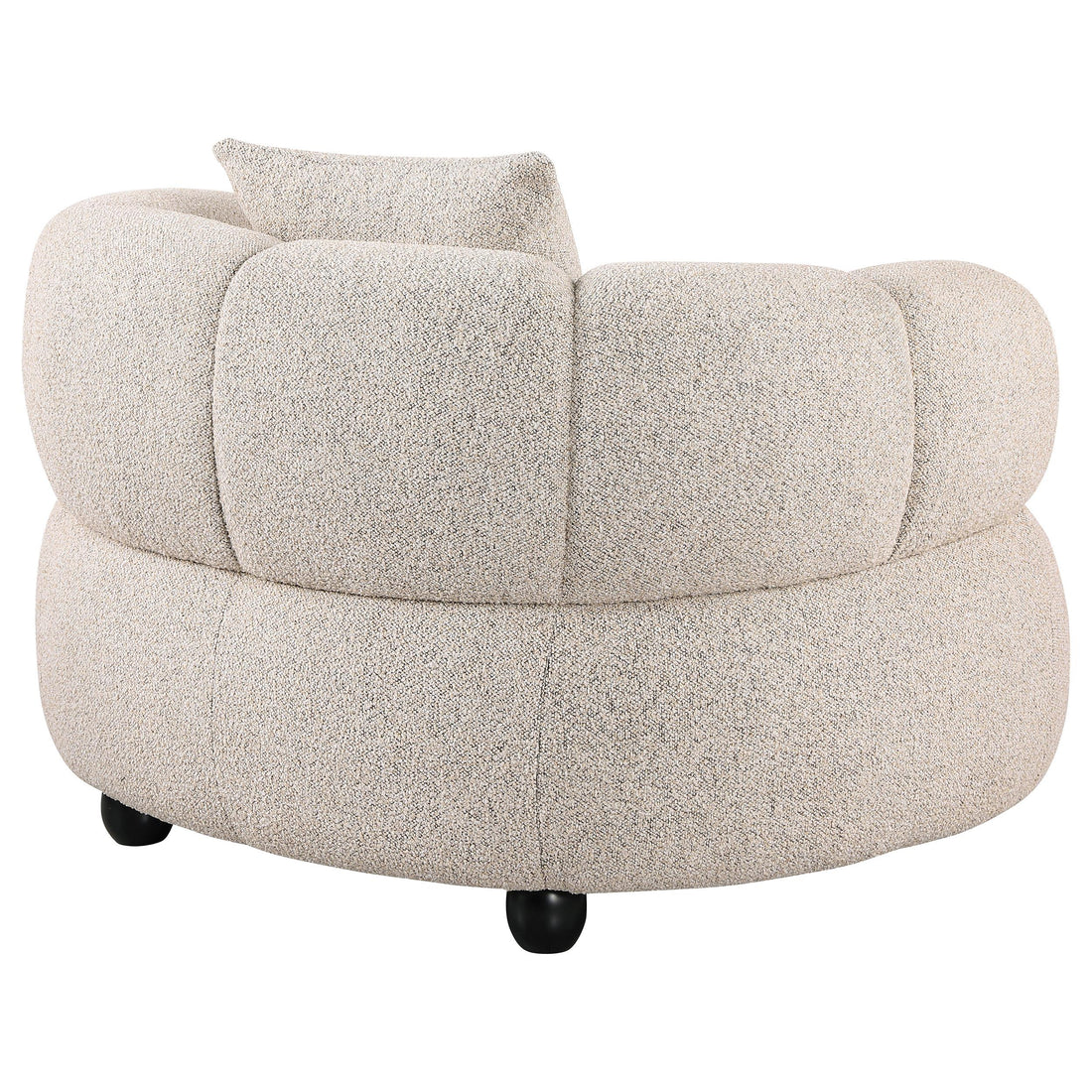  Coaster Furniture Whitney 503723 Contemporary Channel Tufted Woven Fabric Upholstered Accent Chair IMAGE 1