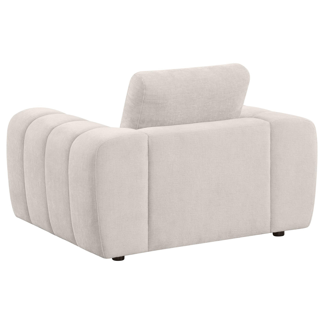  Coaster Furniture Burnett 504957 Chenille Upholstered Accent Chair - Ivory IMAGE 1