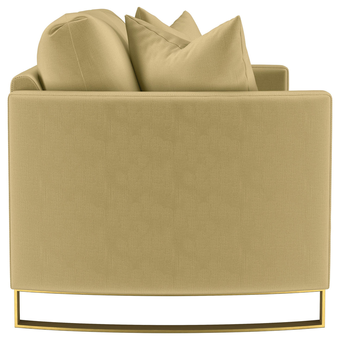  Coaster Furniture Corliss 508825 Upholstered Curved Track Arm Loveseat - Camel IMAGE 1